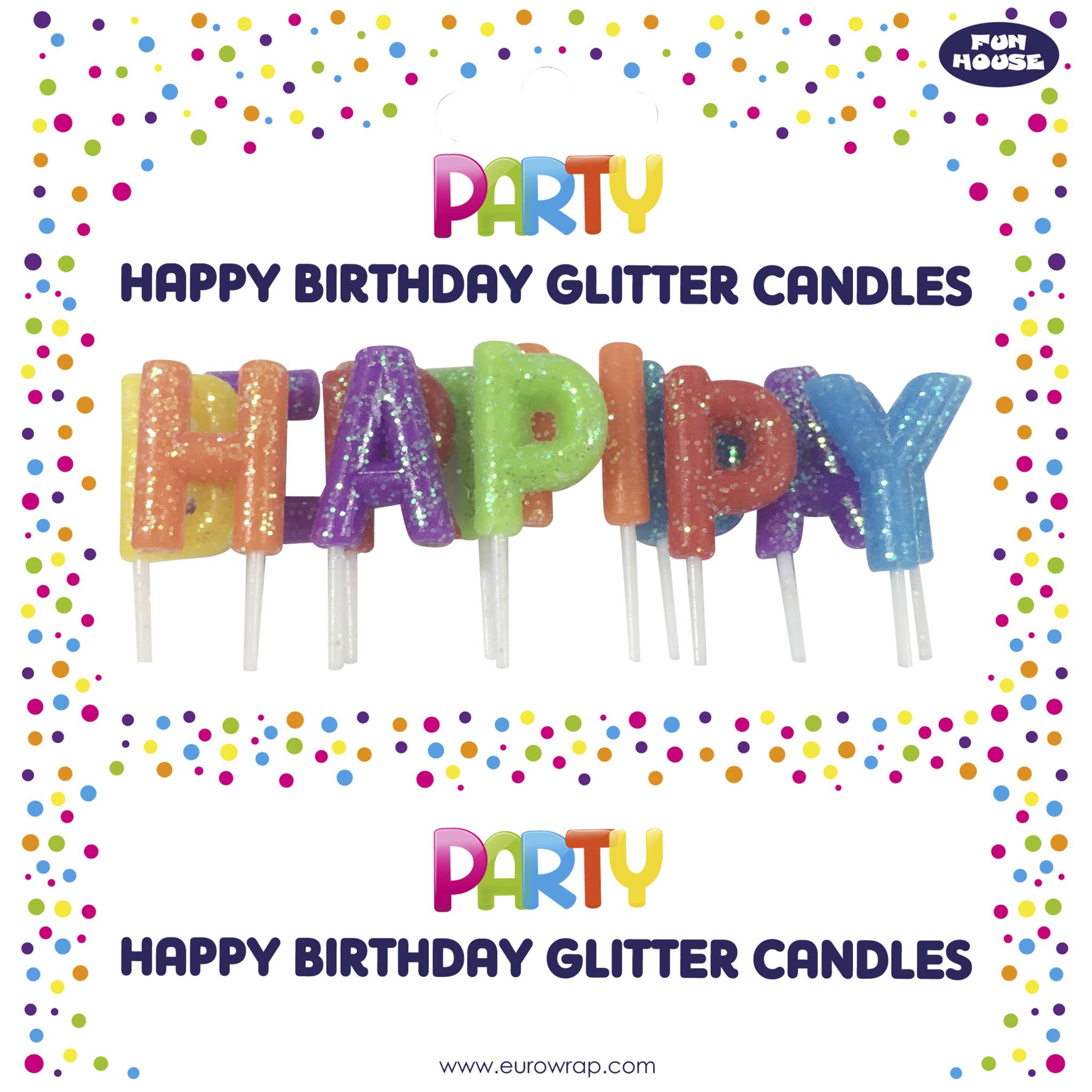 Clairefontaine 6x Set Geburtstagskerzen Happy Birthday Sortierung 12825-HBMC