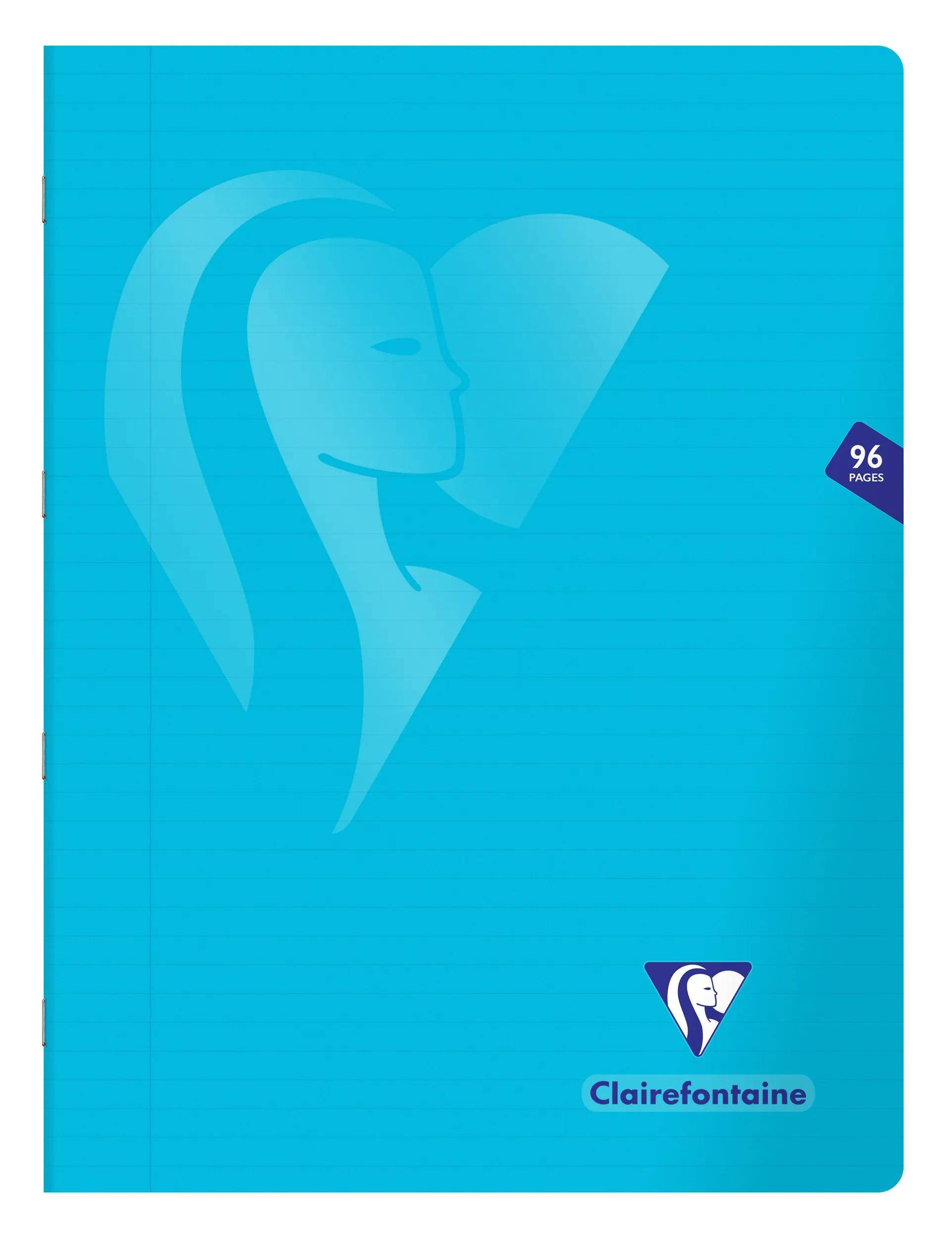 Clairefontaine 10x Heft 24x32 cm, 48 Bl 90g, liniert, PP Sortiert 303365C