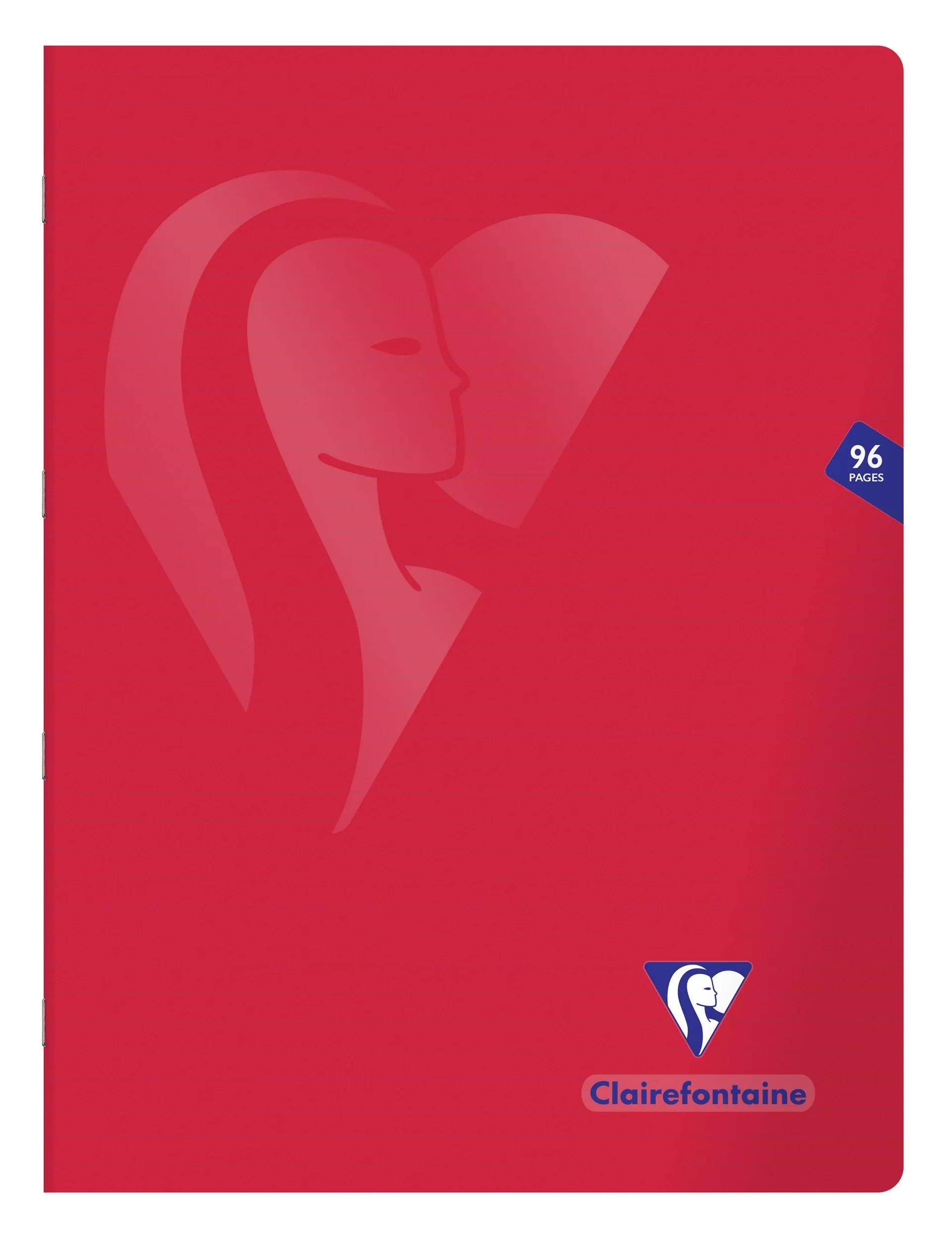 Clairefontaine 10x Heft 24x32 cm, 48 Bl 90g, liniert, PP Sortiert 303365C