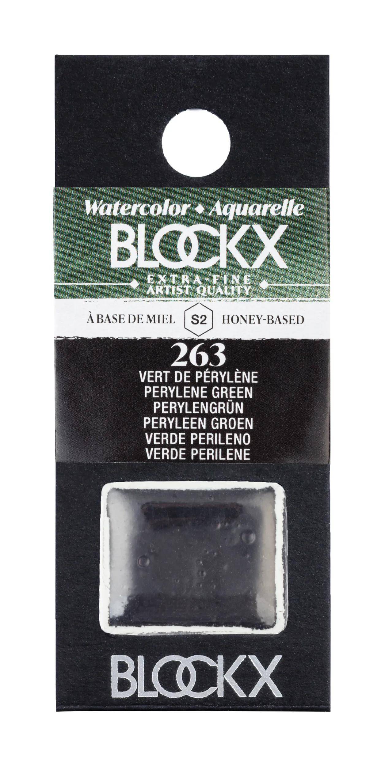 Blockx 3x Aquarellfarbe, 1/2 Näpfchen 1,5ml Bordeaux de pérylène 41263BXC