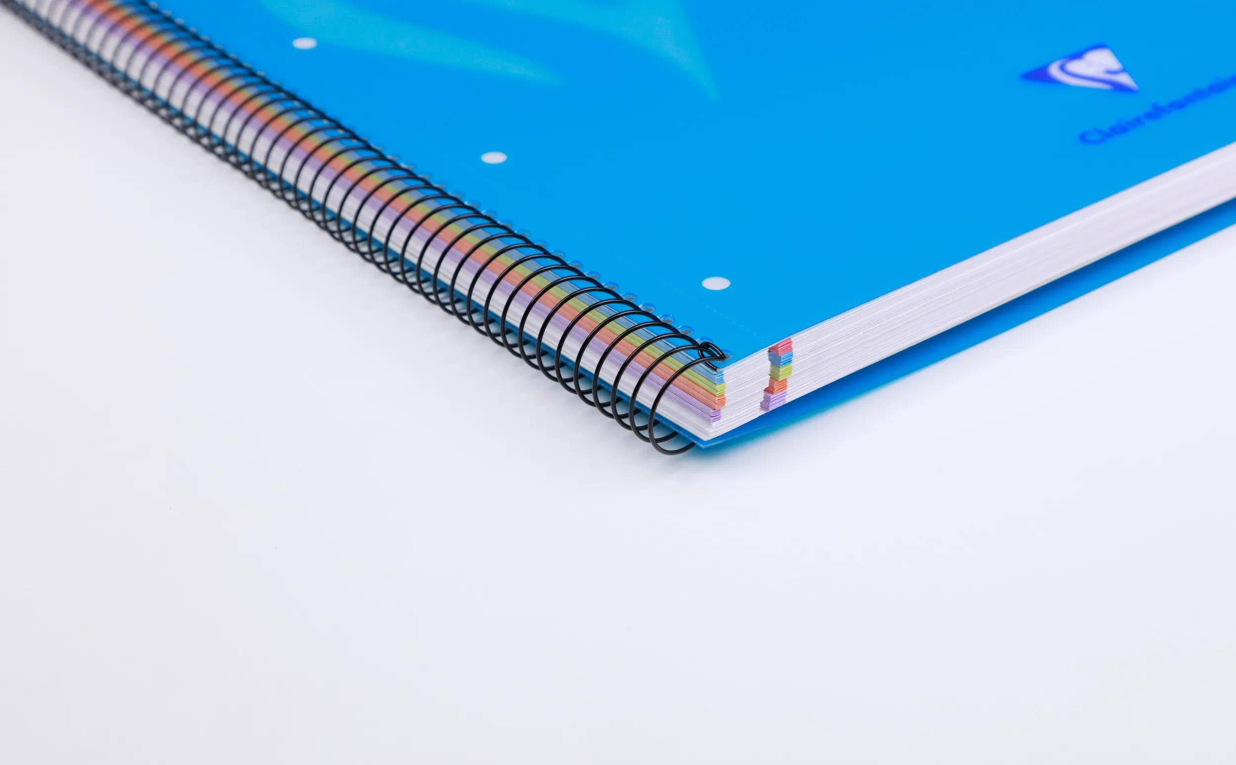 Clairefontaine 5x Collegeblock A4+, 120 Bl 90g, kariert PP Sortiert 598723C