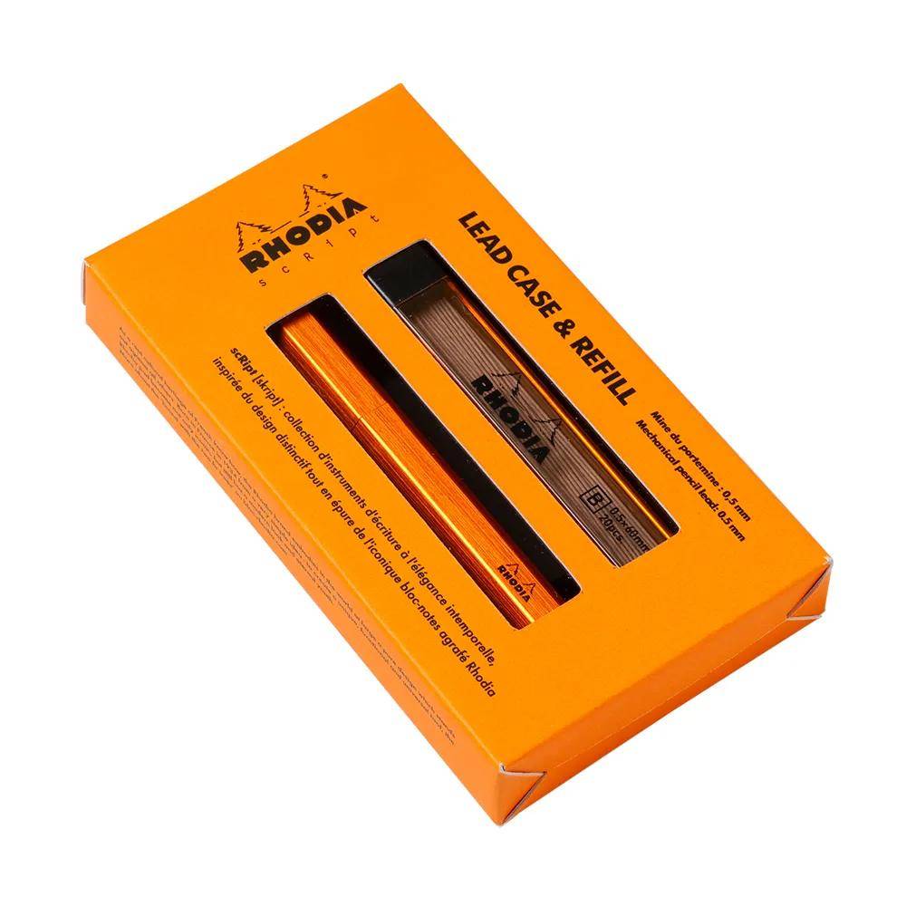 Rhodia scRipt, Etui & Ersatzminen für Druckbleistifte, orange Orange 9357C