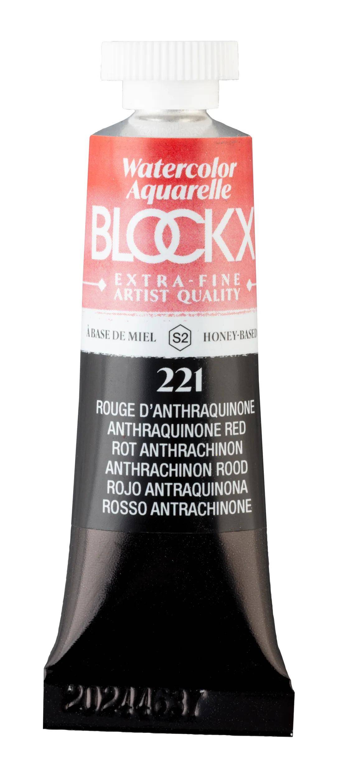 Blockx 3x Extrafeine Aquarellfarbe, Tube 15ml - Perylenviolett 44221BXC