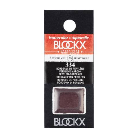Blockx 3x Aquarellfarbe, 1/2 Näpfchen 1,5ml Rot Anthrachinon 41334BXC