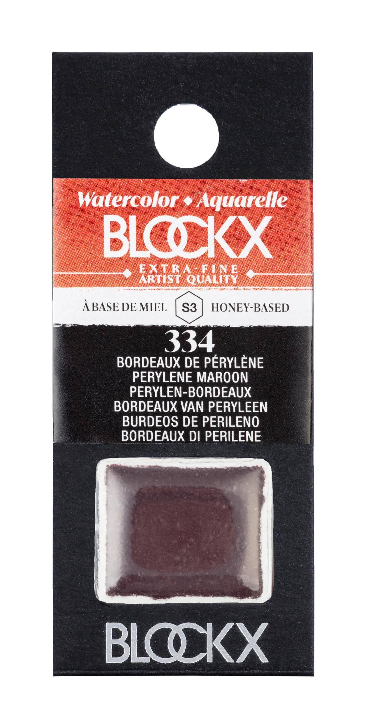 Blockx 3x Aquarellfarbe, 1/2 Näpfchen 1,5ml Rot Anthrachinon 41334BXC