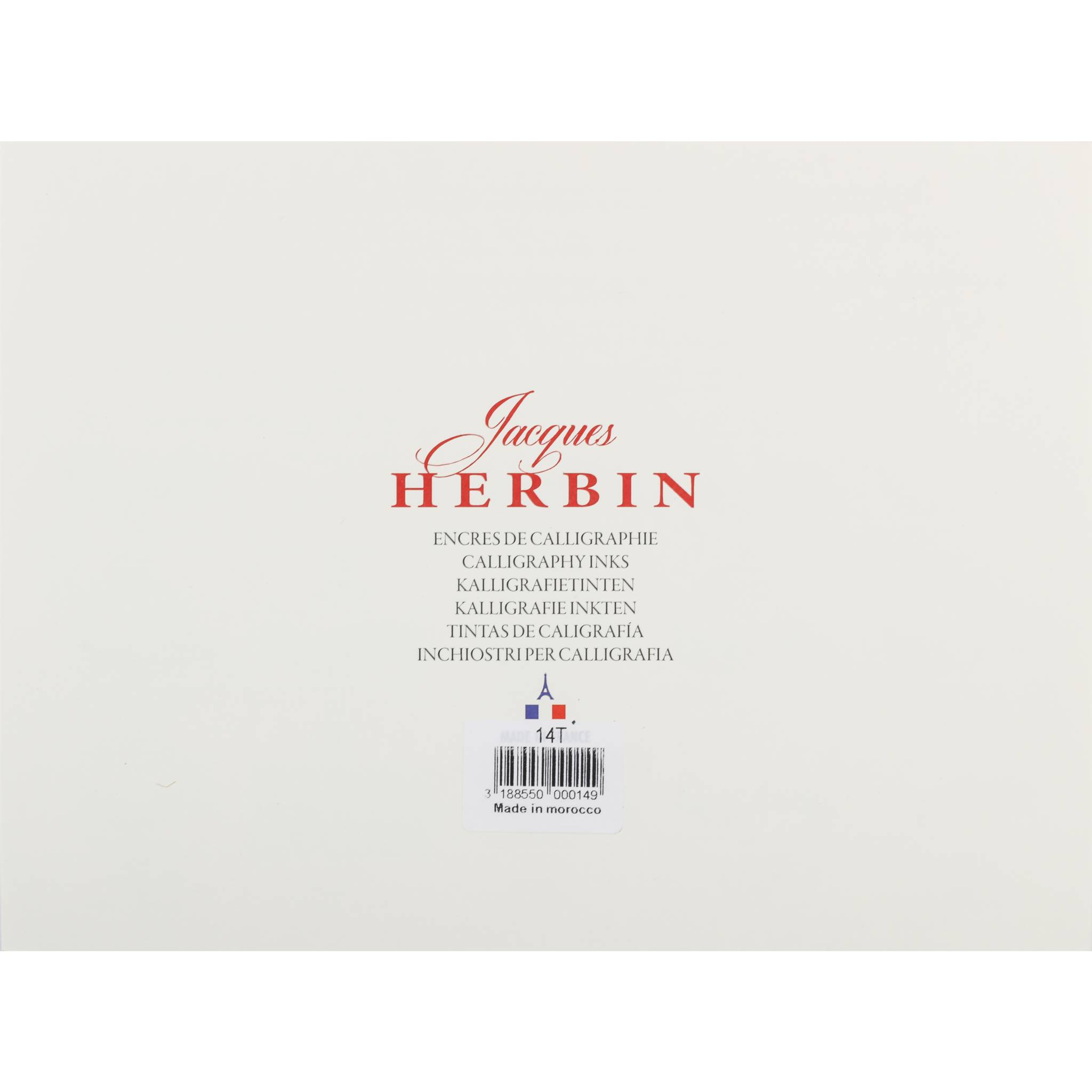 Jacques Herbin Farbkarte für Kalligrafietinten, 24x18 cm - 14T