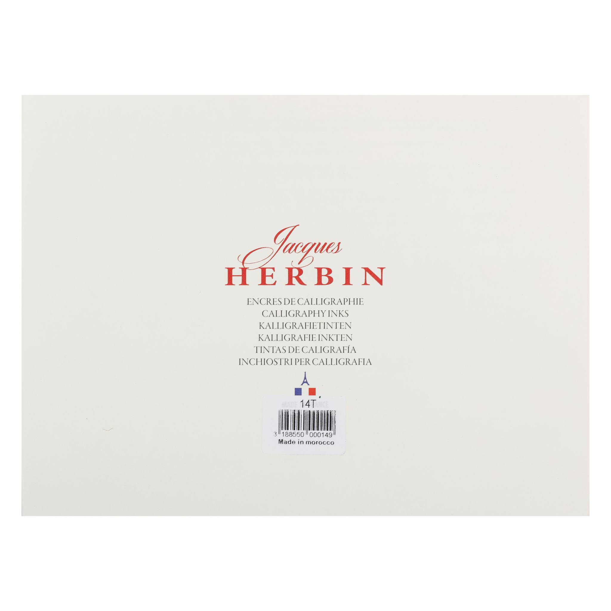 Jacques Herbin Farbkarte für Kalligrafietinten, 24x18 cm - 14T