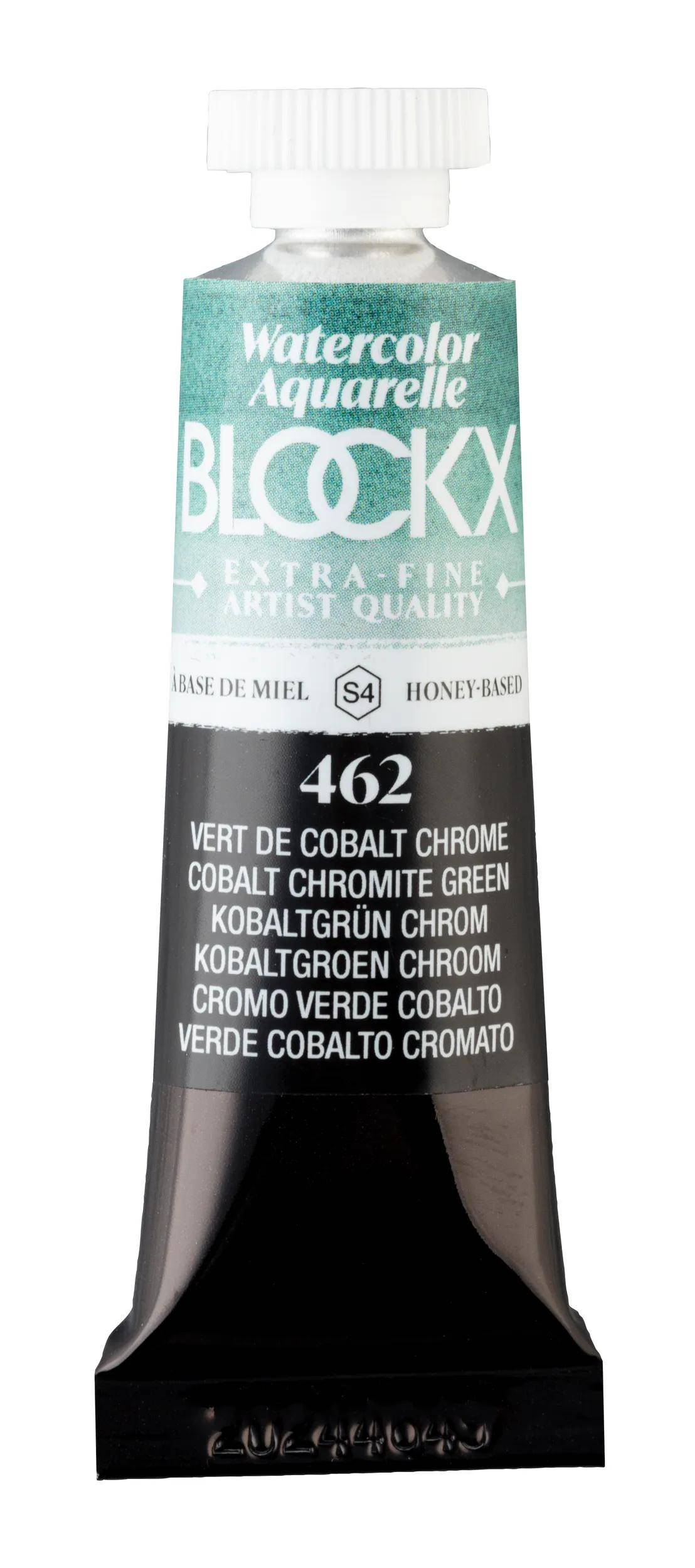 Blockx 3x Extrafeine Aquarellfarbe, Tube 15ml - Perylengrün 44462BXC