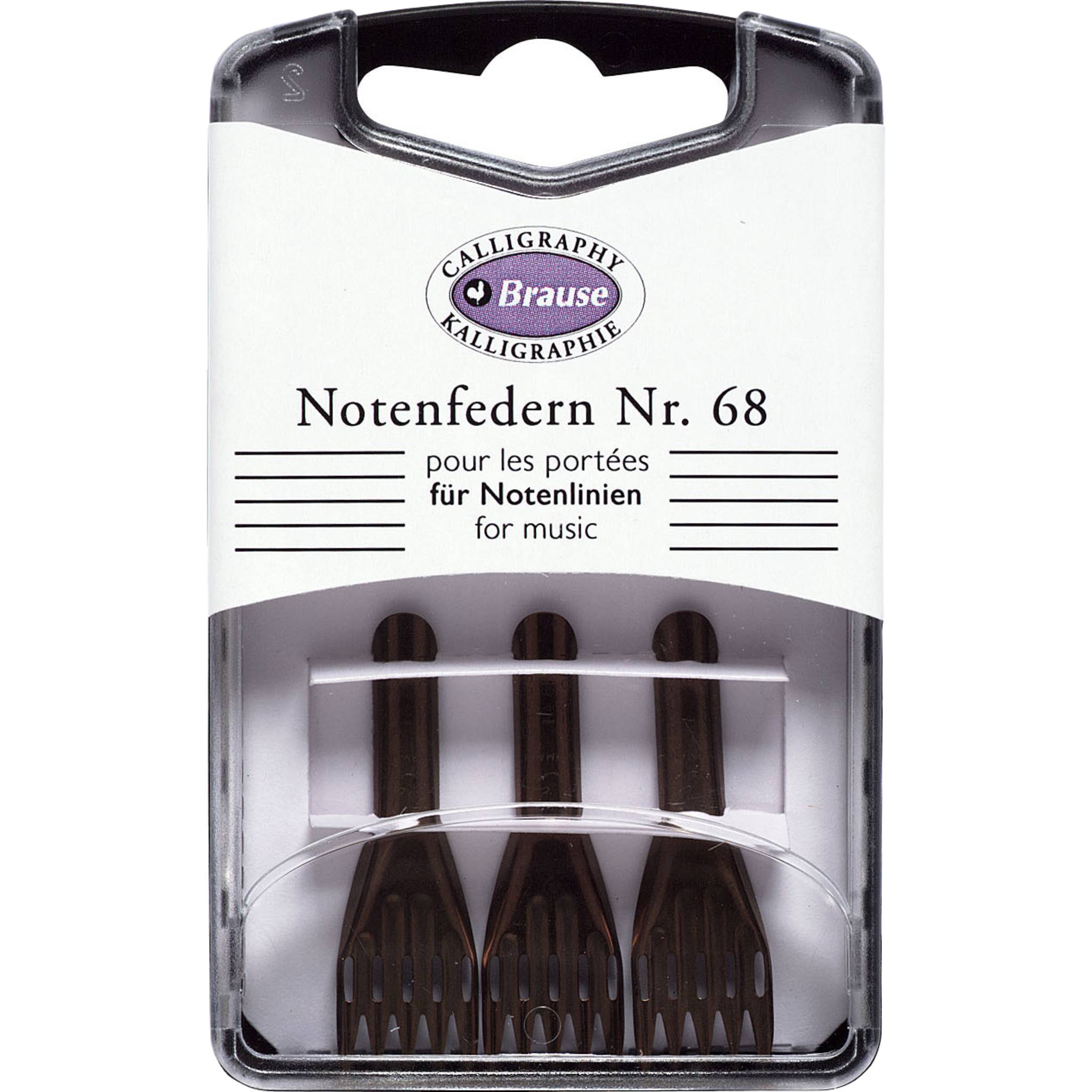 Brause 5x Blisterbox mit 3 Notenfedern - 300068B