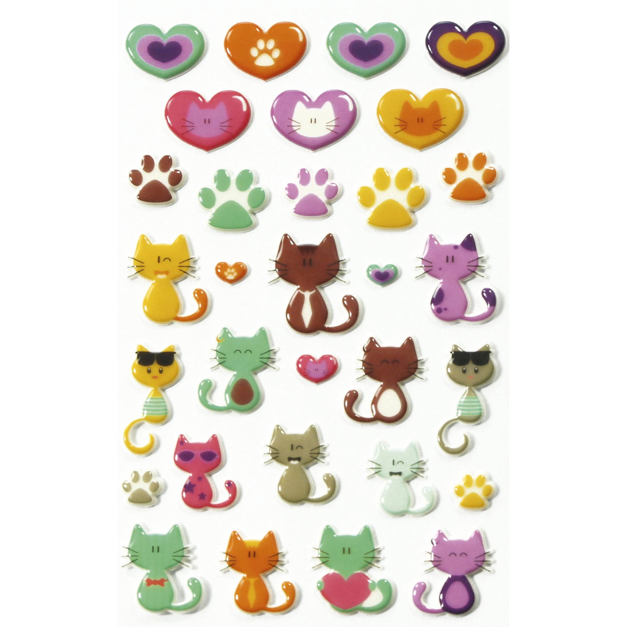 Maildor Cooky, 8 Stickerbogen 7,5x12cm, Sortiment gemischt 2 Mehrfarbig CY102C