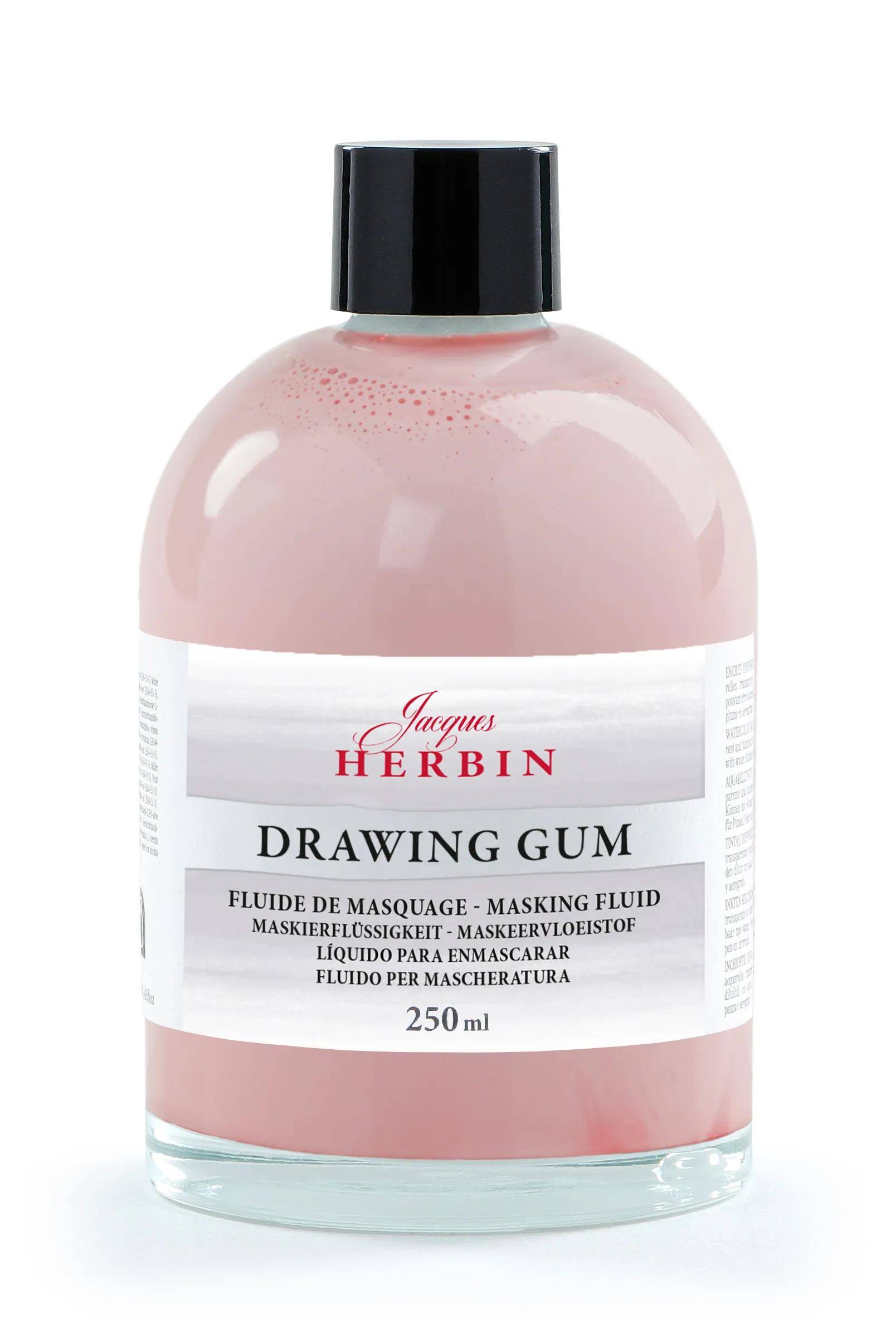 Jacques Herbin 2x Maskierflüssigkeit/Drawing gum, 250ml - Rosa 18999T