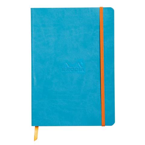 Rhodia Notizbuch A5 Softcover, 80 Bl elfenbein 90g, kariert, Saphir 117822C
