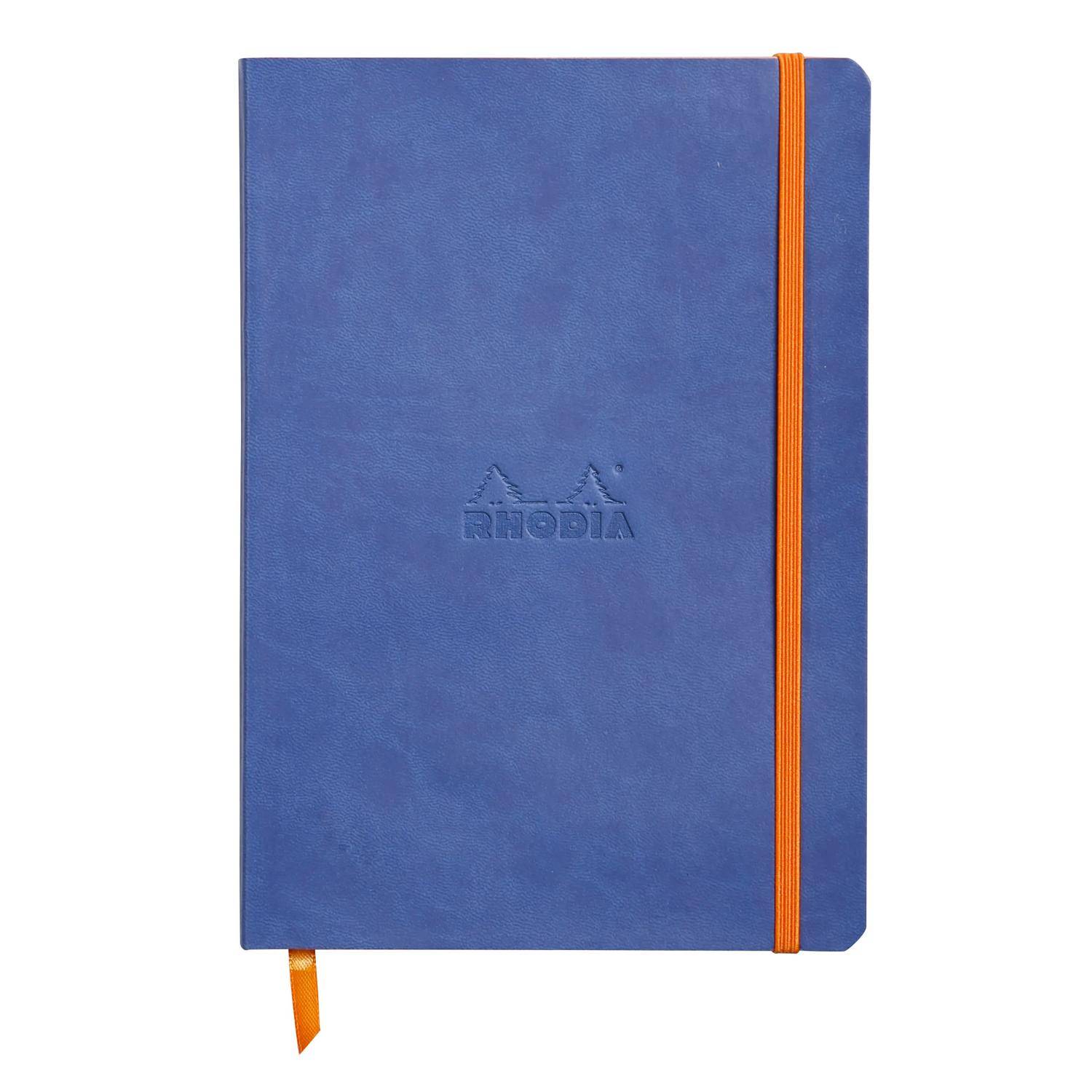 Rhodia Notizbuch A5 Softcover, 80 Bl elfenbein 90g, kariert, Saphir 117822C