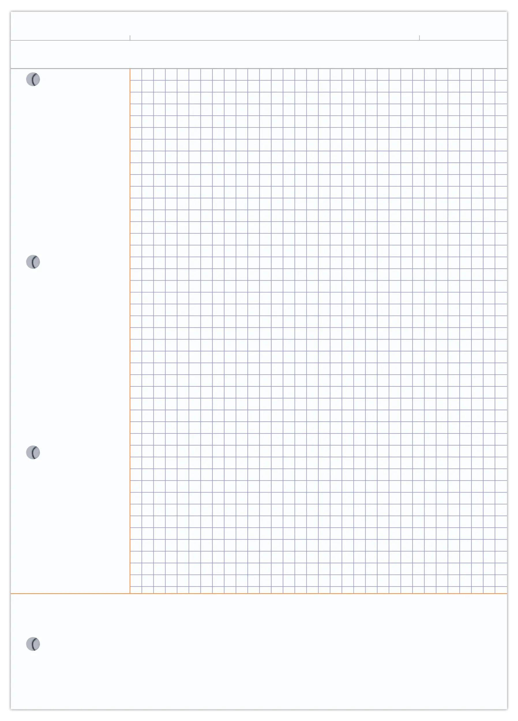 Clairefontaine 5x Block A4, 100 Bl kariert 90g, 4-fach gelocht Pflaume 58196C