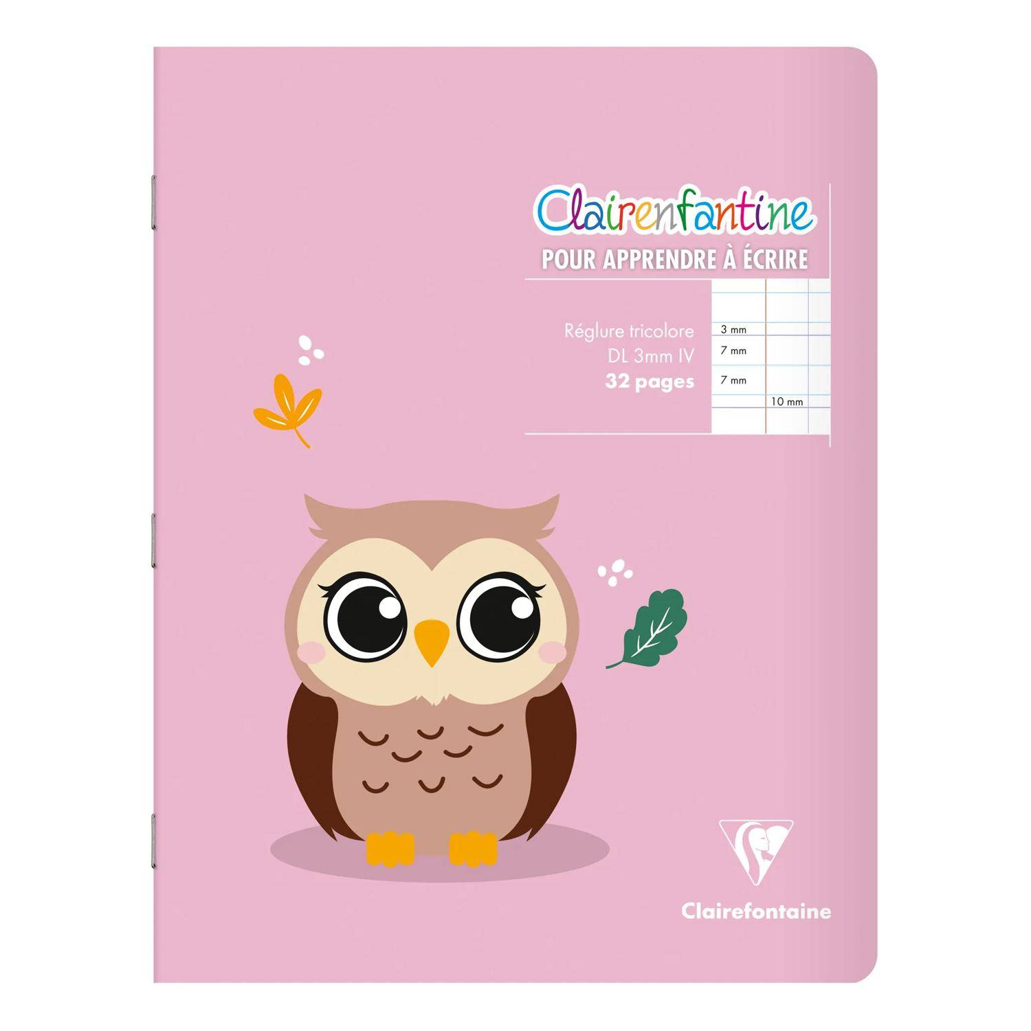 Clairefontaine 25x Notizheft 17x22cm, 16 Bl 3mm + Zwischenlinie Sortiert 3794C