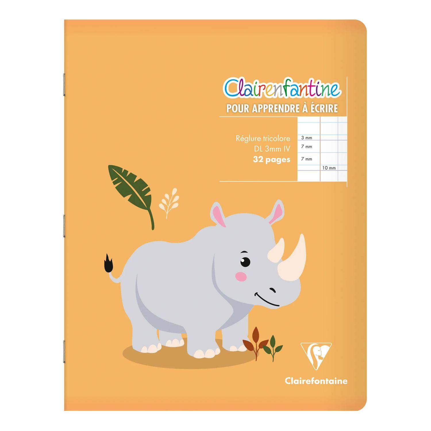 Clairefontaine 25x Notizheft 17x22cm, 16 Bl 3mm + Zwischenlinie Sortiert 3794C