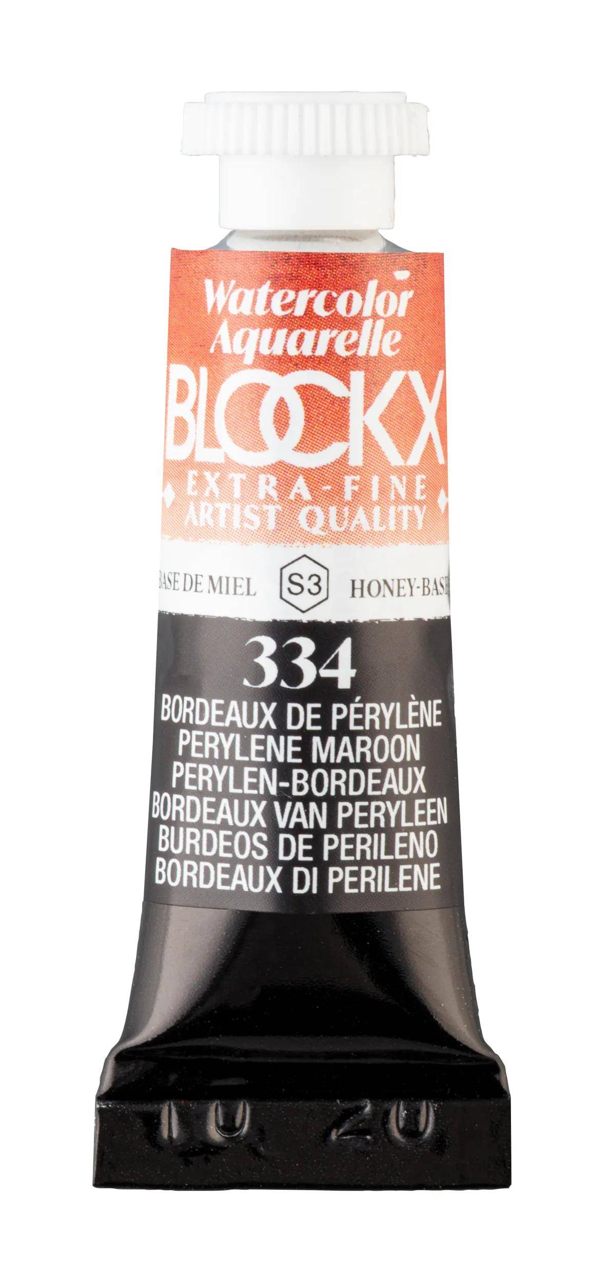 Blockx 3x Extrafeine Aquarellfarbe, Tube 5ml - Rot Anthrachinon 43334BXC