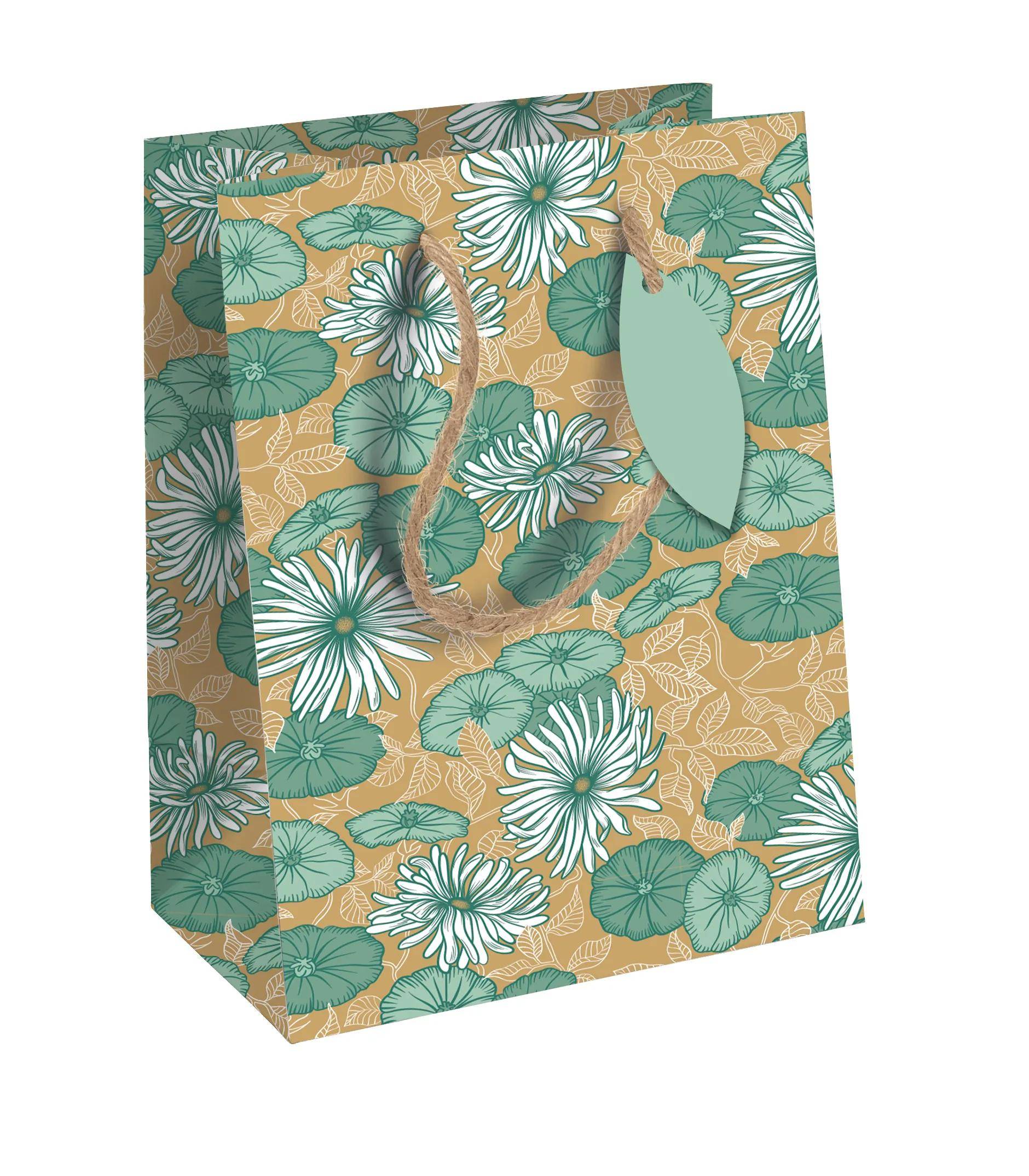 Clairefontaine 6x Geschenktasche Medium 21,5x10,2x25,3cm Grün 223926-3C
