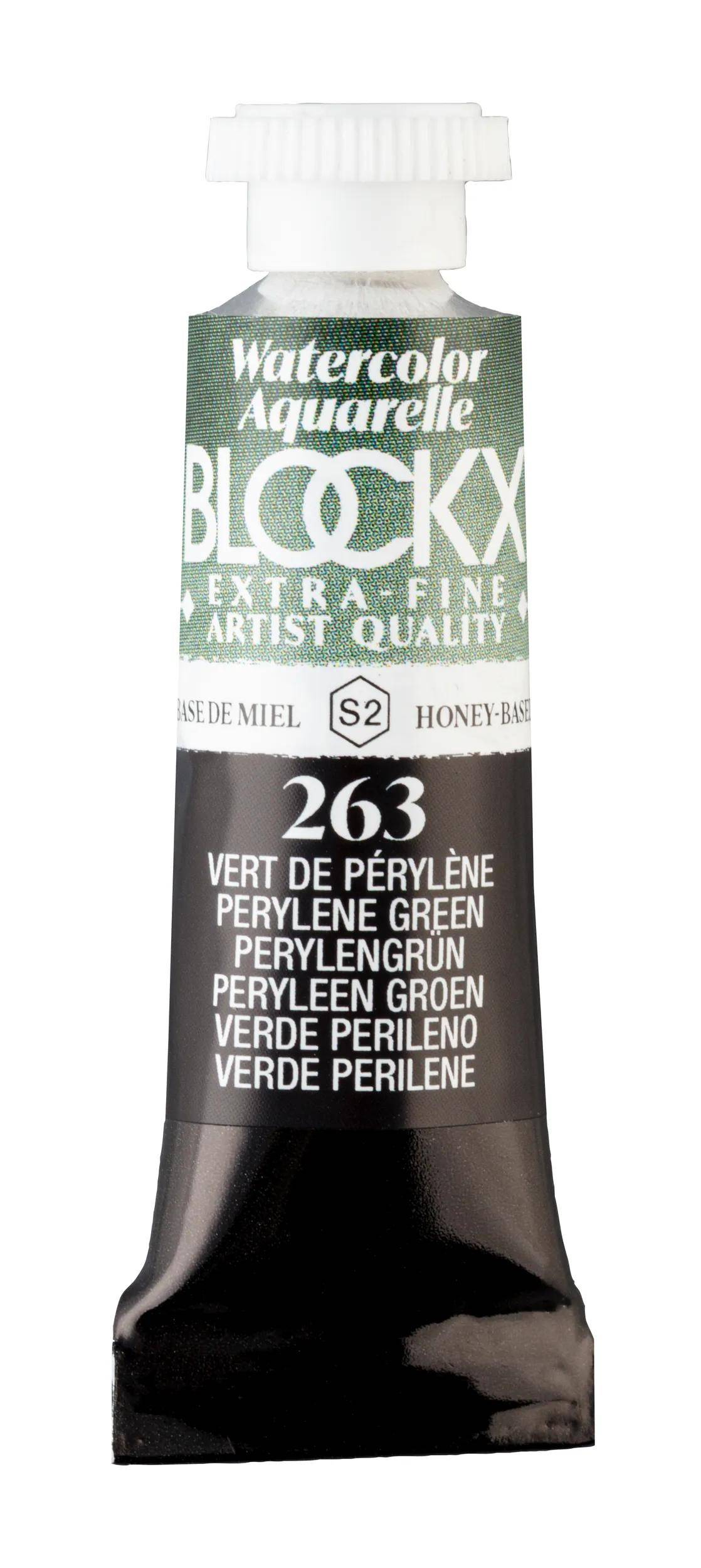 Blockx 3x Extrafeine Aquarellfarbe, Tube 5ml - Bordeaux de pérylène 43263BXC