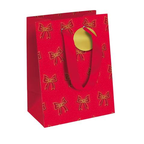 Clairefontaine 6x Funkelnd, Geschenktasche Medium 21,5x10,2x25,3cm Rot 202119-3C