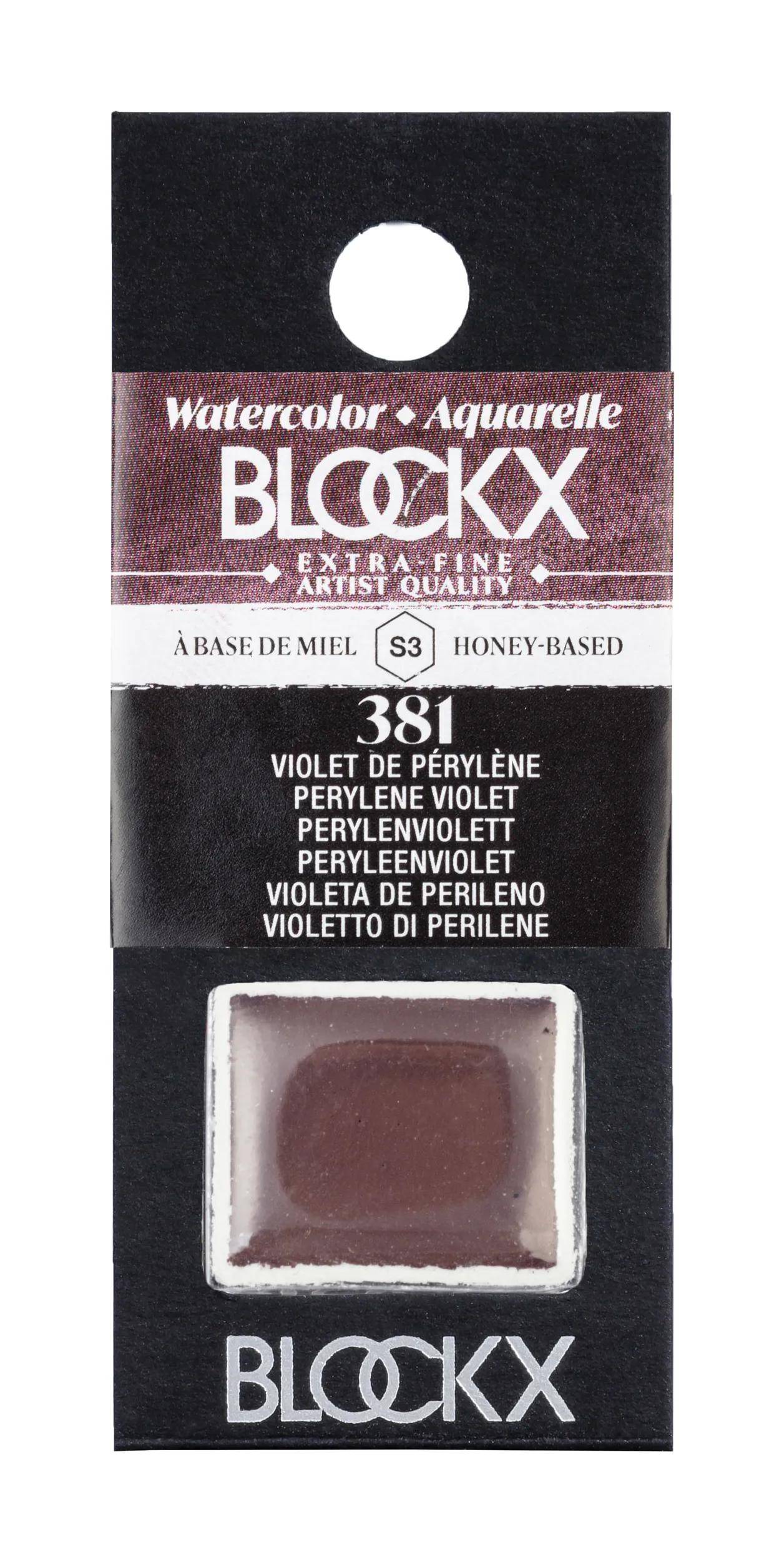 Blockx 3x Extrafeine Aquarellfarbe, 1/2 Näpfchen 1,5ml Preußischgrün 41381BXC