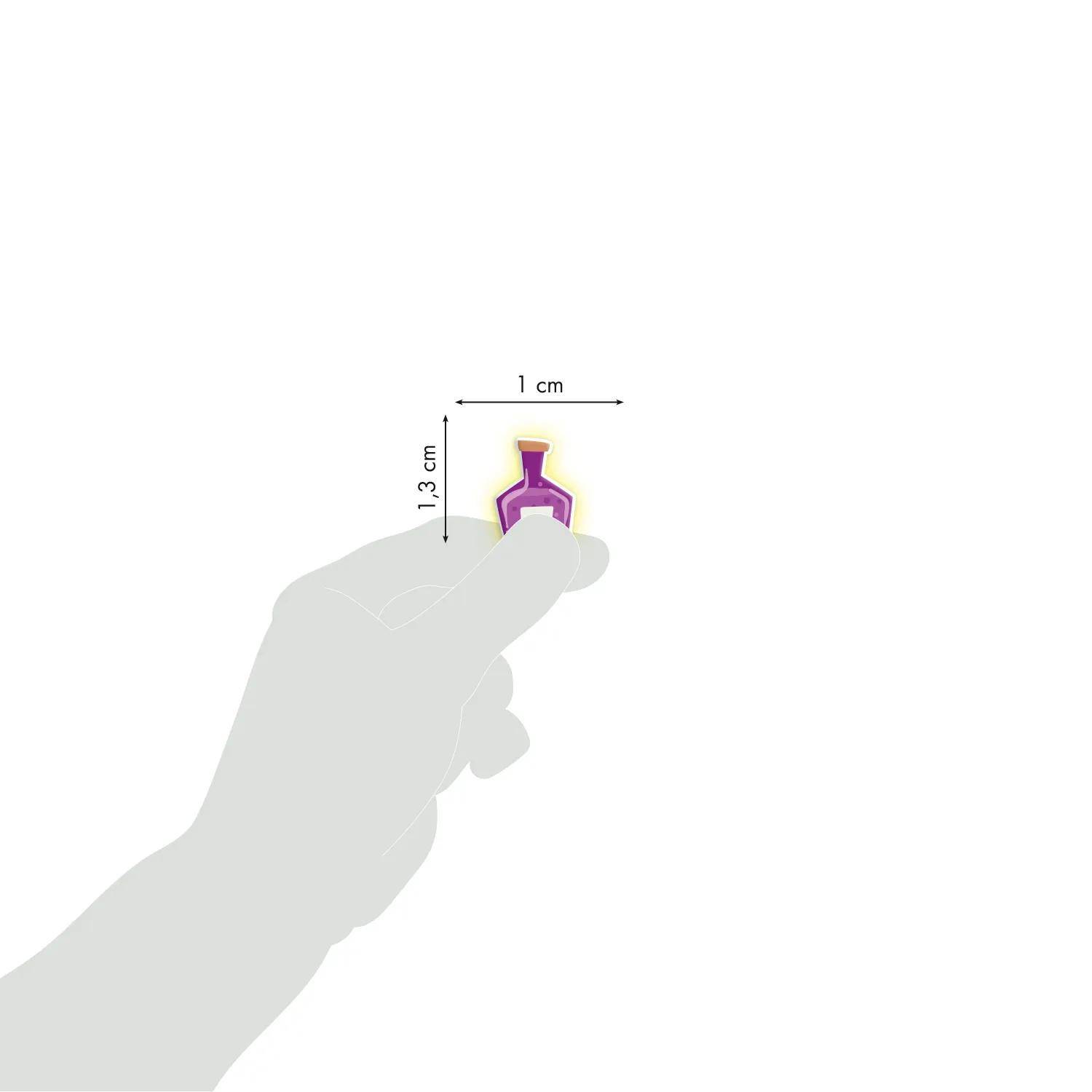 Maildor 10x Cooky Phospho, 1 Stickerbogen 7,5x12cm, Magie - Mehrfarbig CY168C