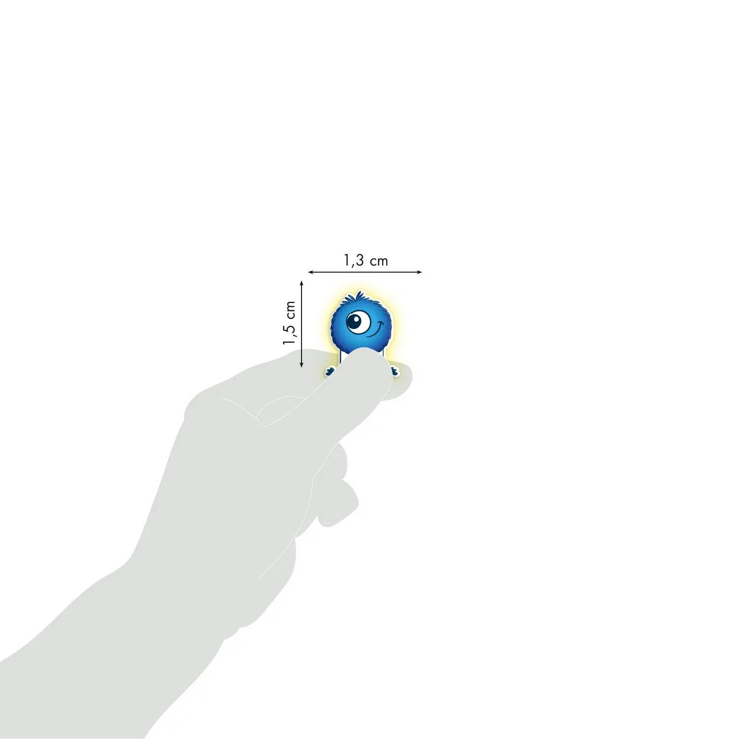 Maildor 10x Cooky Phospho, 1 Stickerbogen 7,5x12cm, Monster Mehrfarbig CY167C