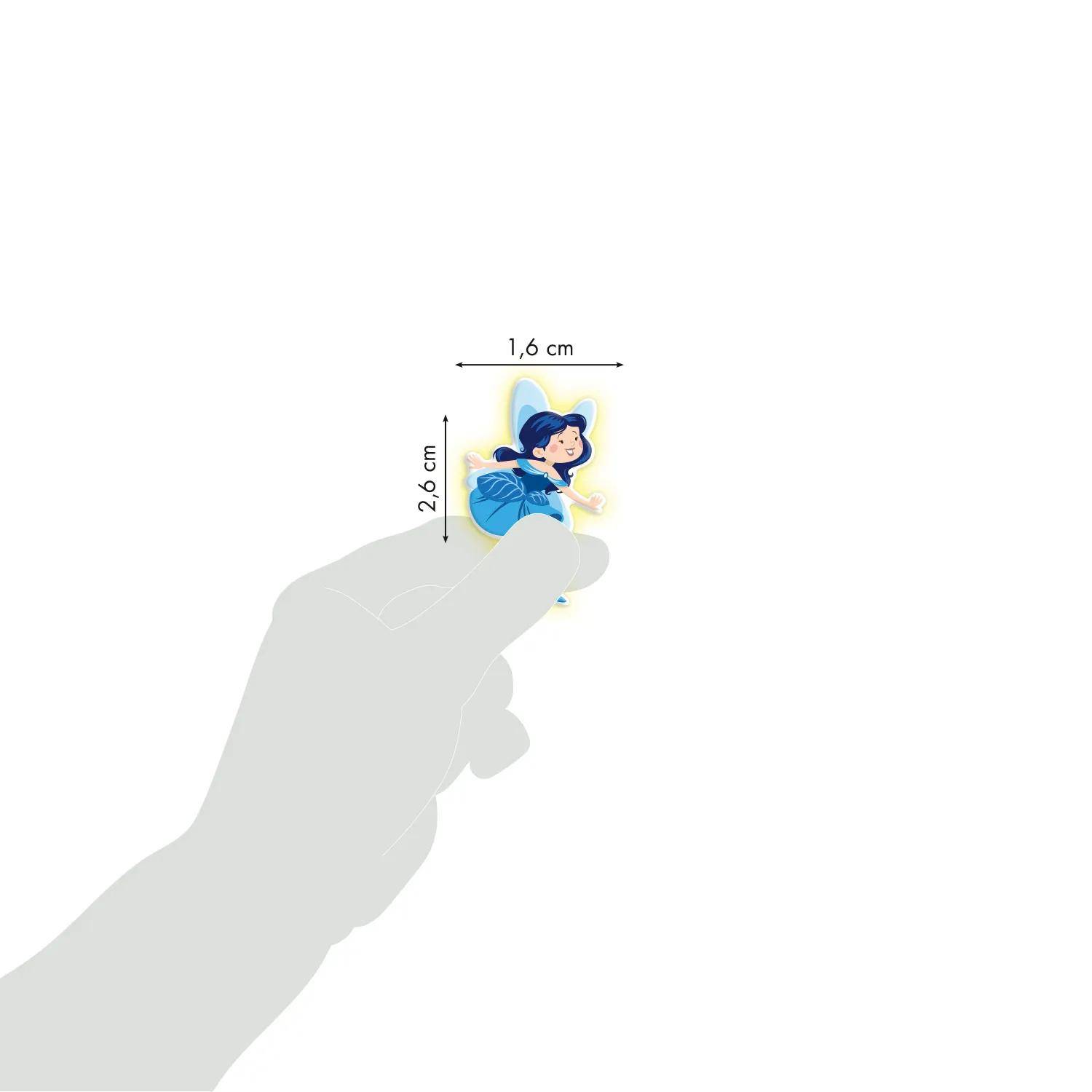 Maildor 10x Cooky Phospho, 1 Stickerbogen 7,5x12cm, Feen - Mehrfarbig CY166C