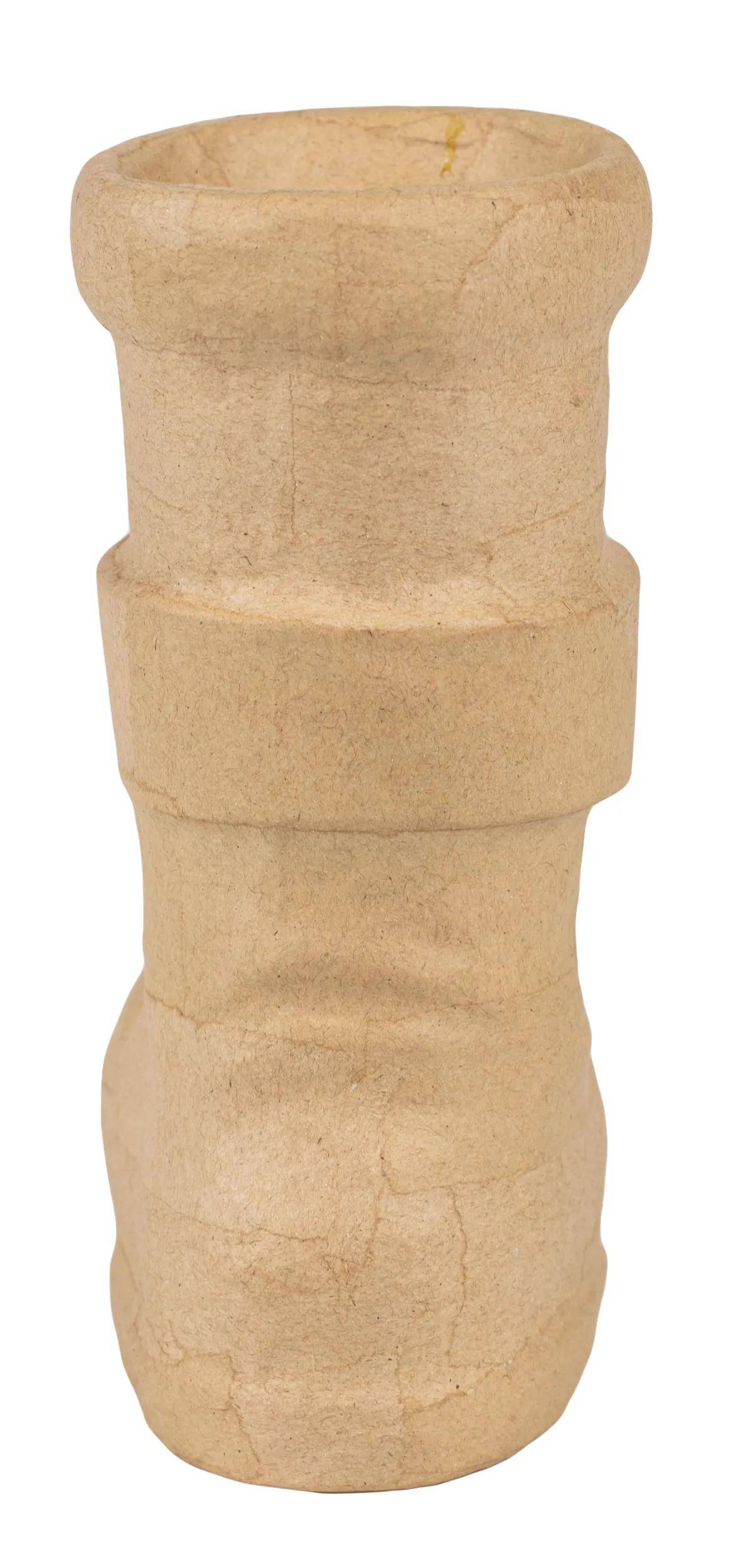 Décopatch Vase in Form eines Nikolausstiefels 12 ,5x8x18cm Kartonbraun NO065C