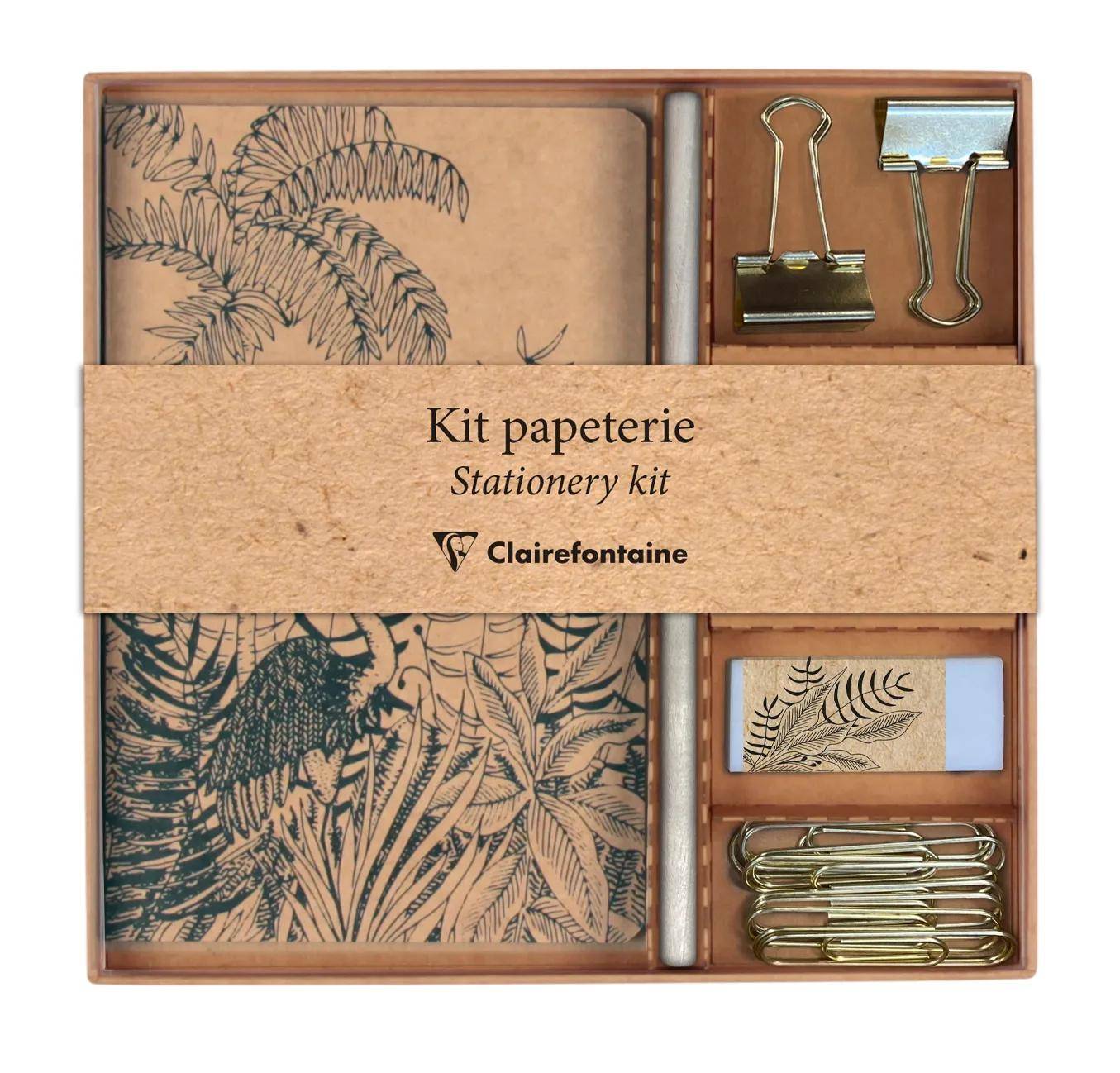 Clairefontaine 3x Le Cerisier Blanc, Schreibset einem Notizbuch 116046C