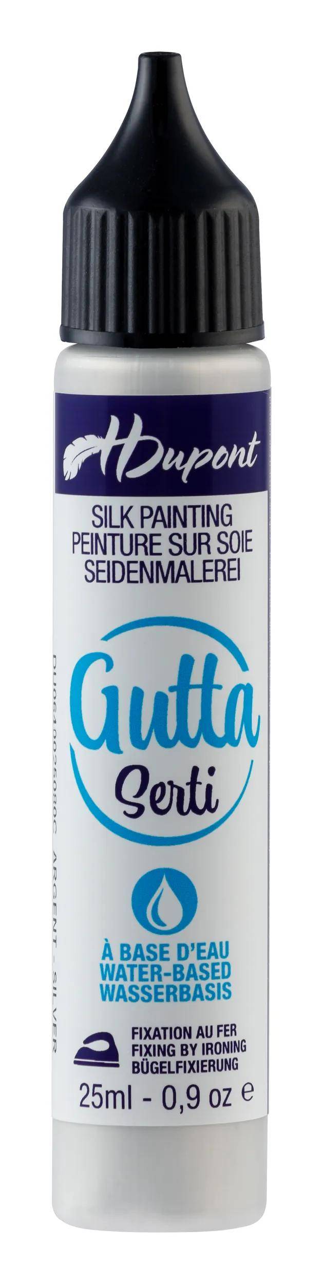 H Dupont 6x Gutta/Serti Metall 25ml, Silber Silber DU0640025080C