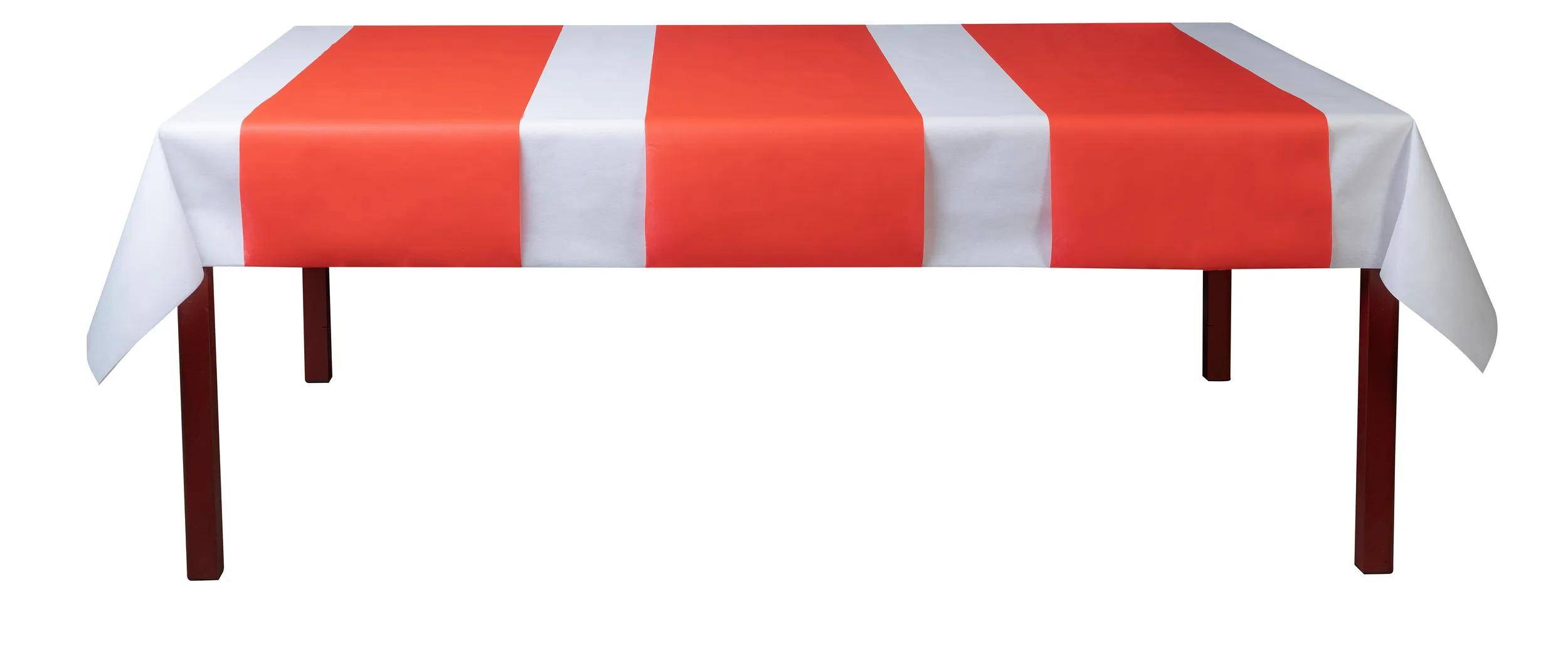 Pronappe 4x Tischläufer Tête-à-tête auf Rolle, Spunbond, 48x0,40m Rot R734809I