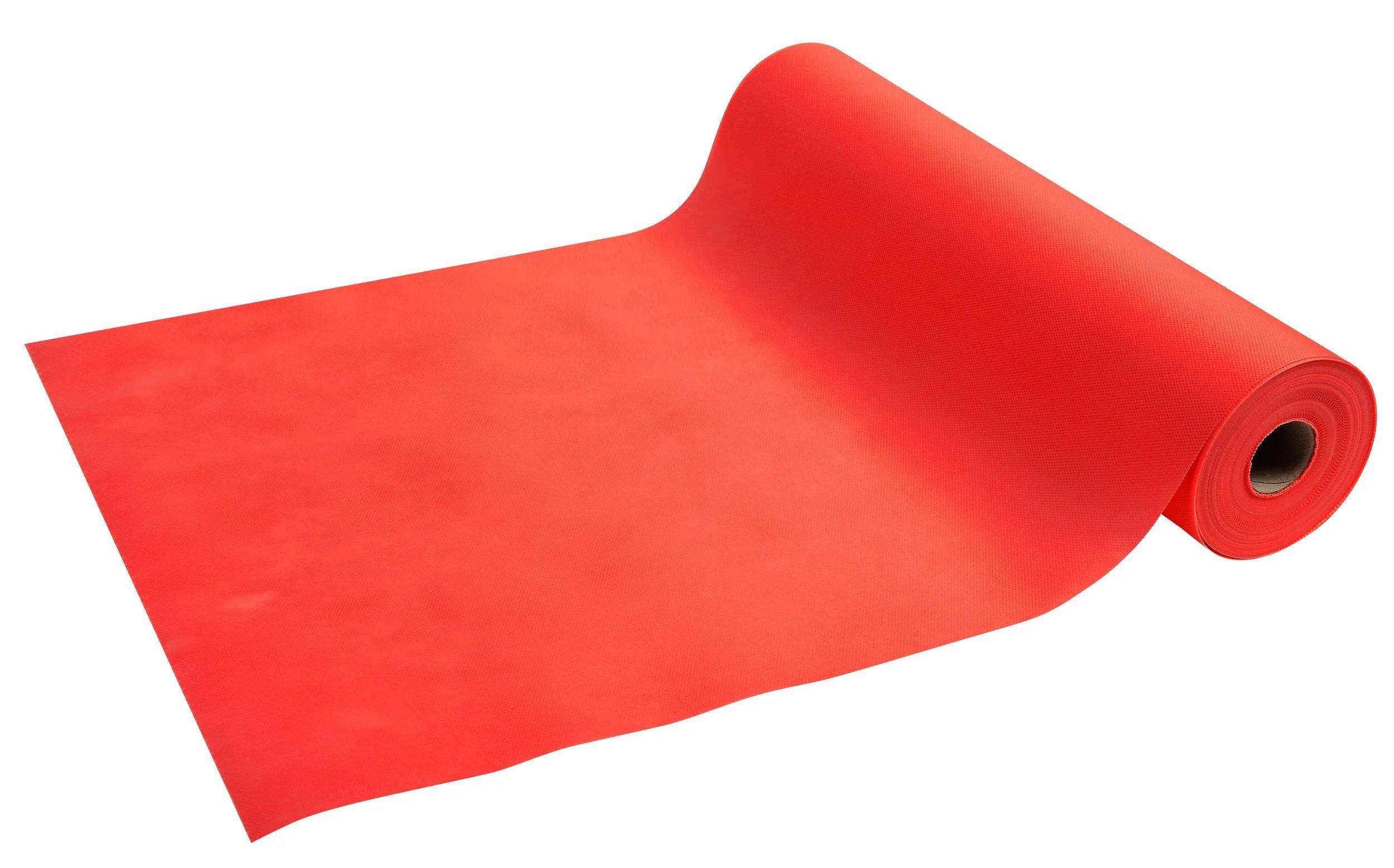 Pronappe 4x Tischläufer Tête-à-tête auf Rolle, Spunbond, 24x0,40m Rot R732409I