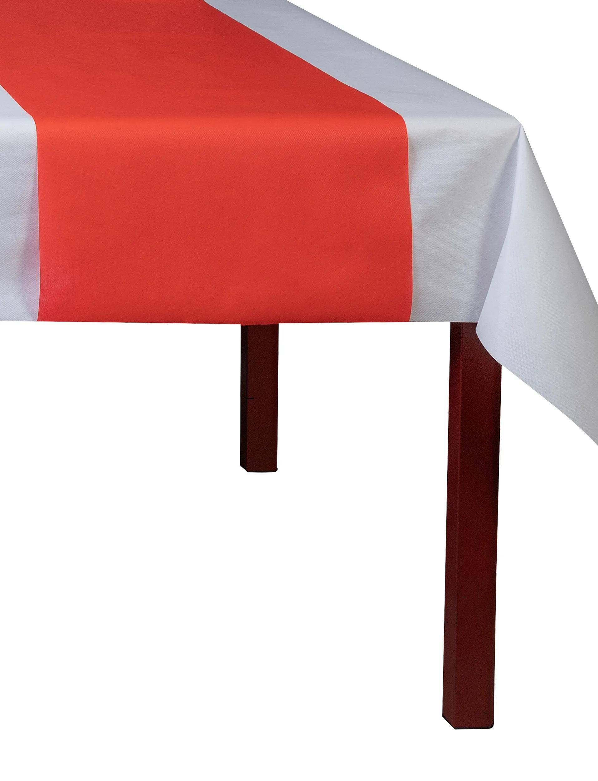 Pronappe 4x Tischläufer Tête-à-tête auf Rolle, Spunbond, 24x0,40m Rot R732409I