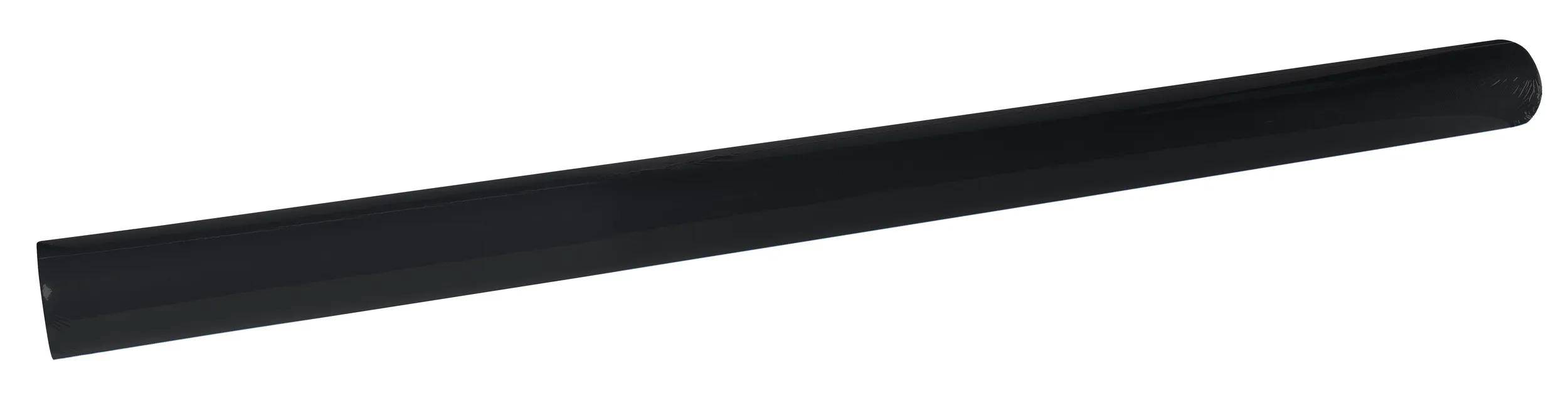 Ein schwarzer Baseballschläger auf weißem Hintergrund.