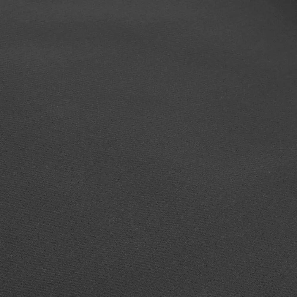 Eine ebene, strukturierte graue Oberfläche, möglicherweise eine Stoff- oder Materialkulisse darstellend.