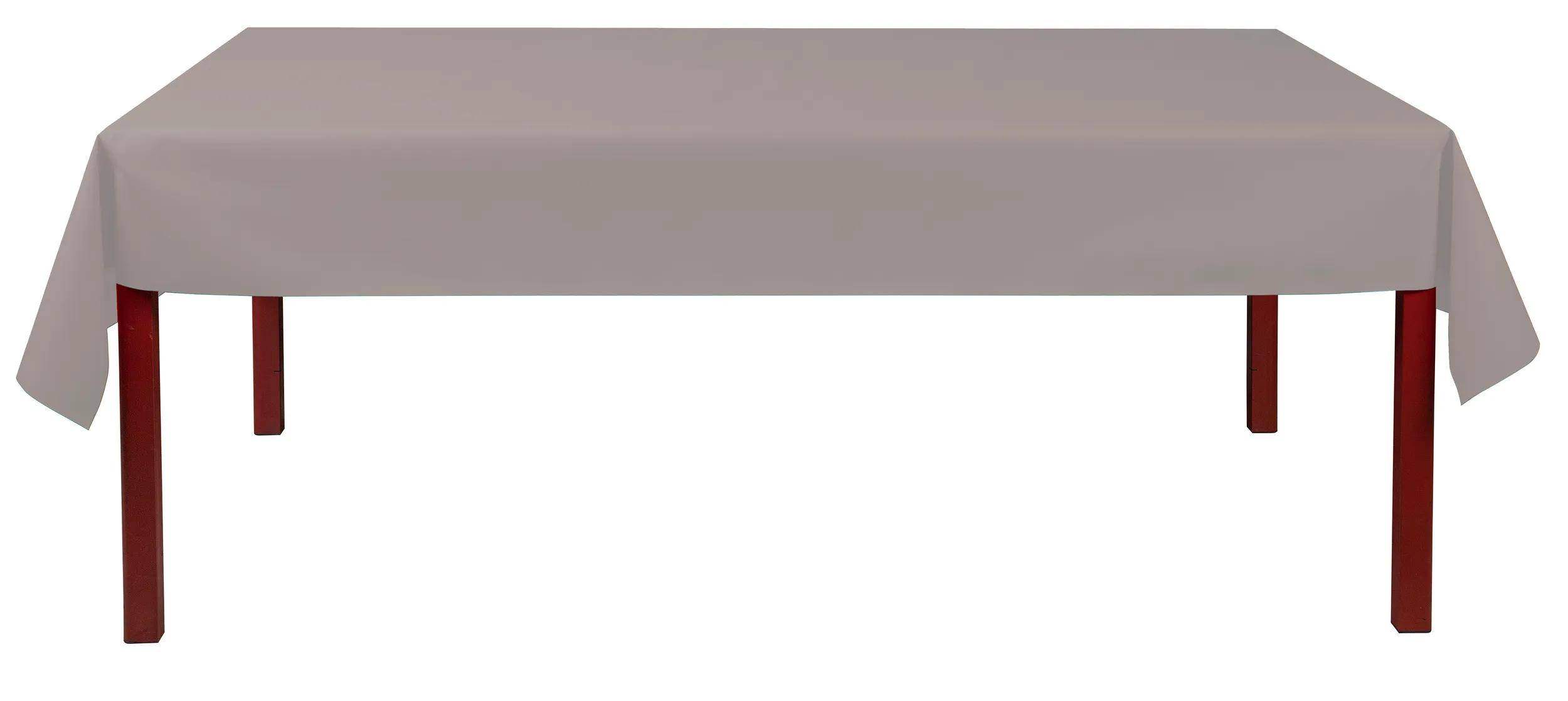 Ein neutral gefärbtes rechteckiges Objekt mit einer glatten Oberfläche, das sich horizontal über das Bild erstreckt und einem Regal oder Balken ähnelt.