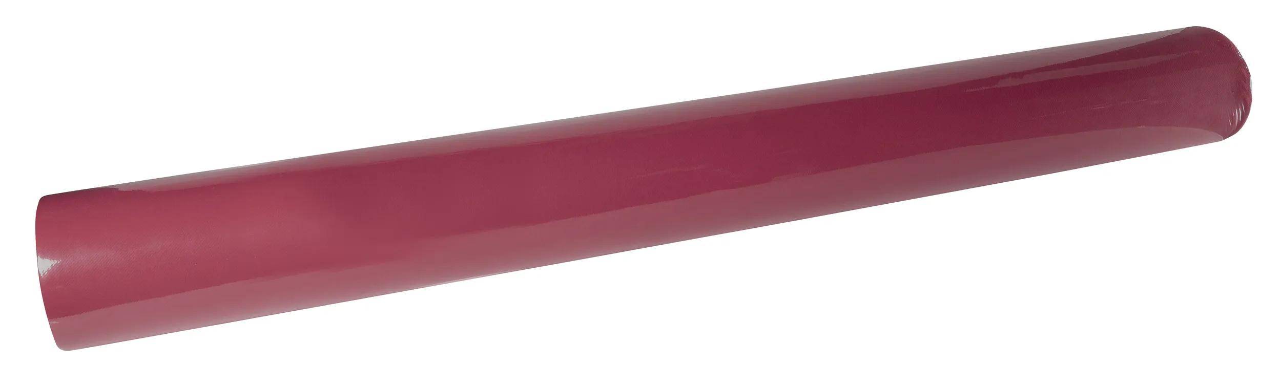 Ein roter zylindrischer Dämpfer, typischerweise für Blechblasinstrumente verwendet, um ihren Klang zu verändern.