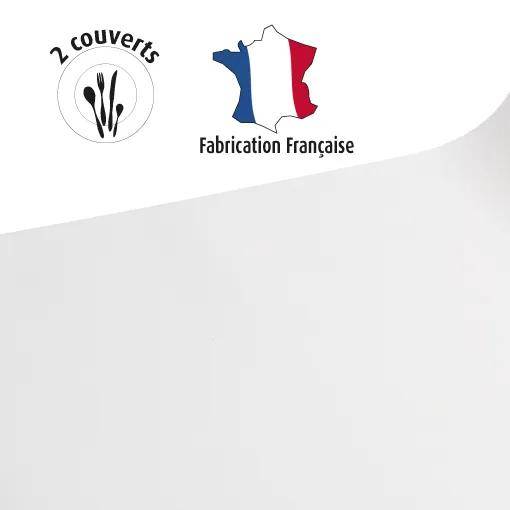 Pronappe 4x Tischläufer auf Rolle, nicht gewebt, Airlaid 24x0,40m Weiß R532401I