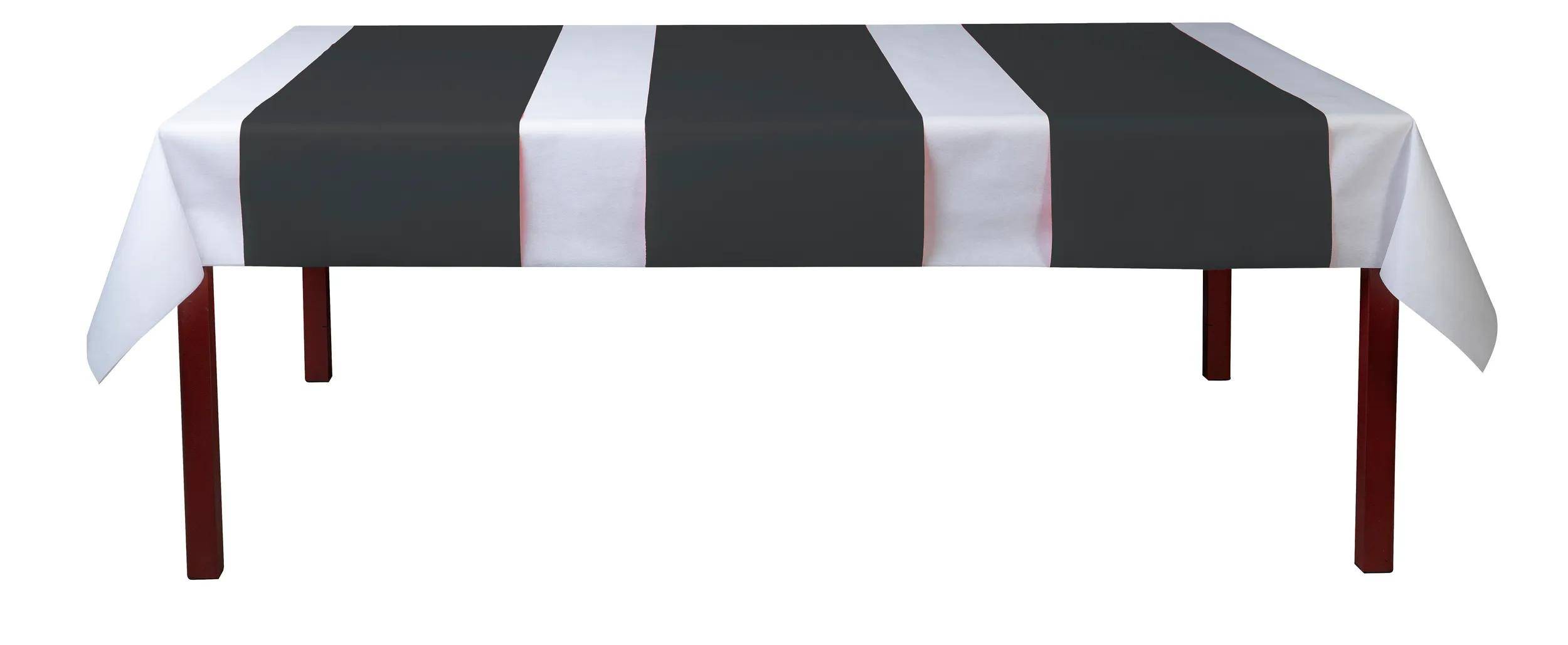 Eine schwarz-weiß gestreifte Fläche mit dicken vertikalen Streifen in abwechselnden Farben.