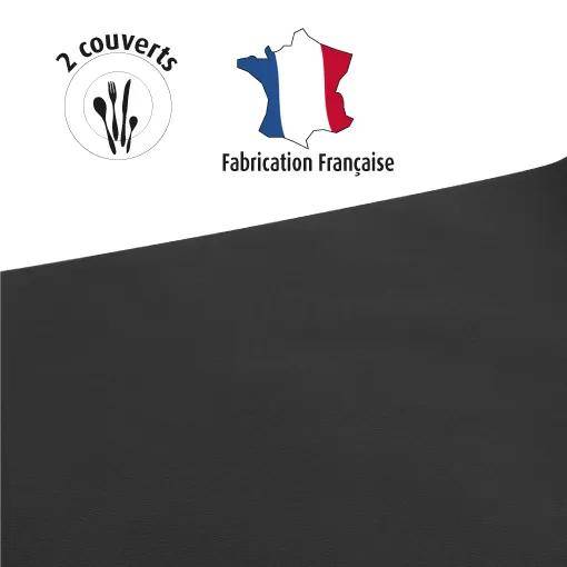 Pronappe 4x Tischläufer auf Rolle, Airlaid 24x0,40m Schwarz R532421I