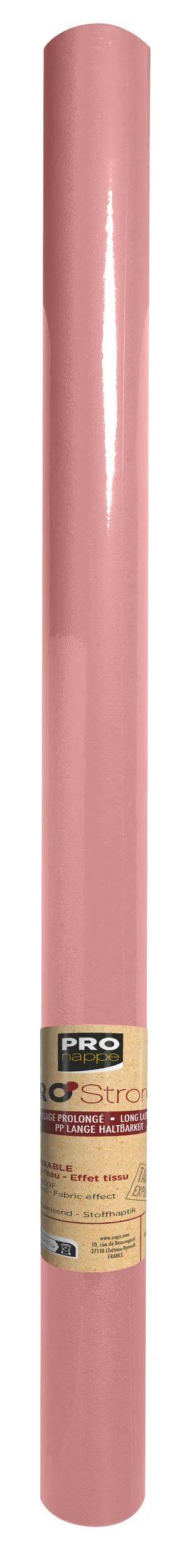 Ein zylindrisches rosa Objekt mit einer glatten Oberfläche.