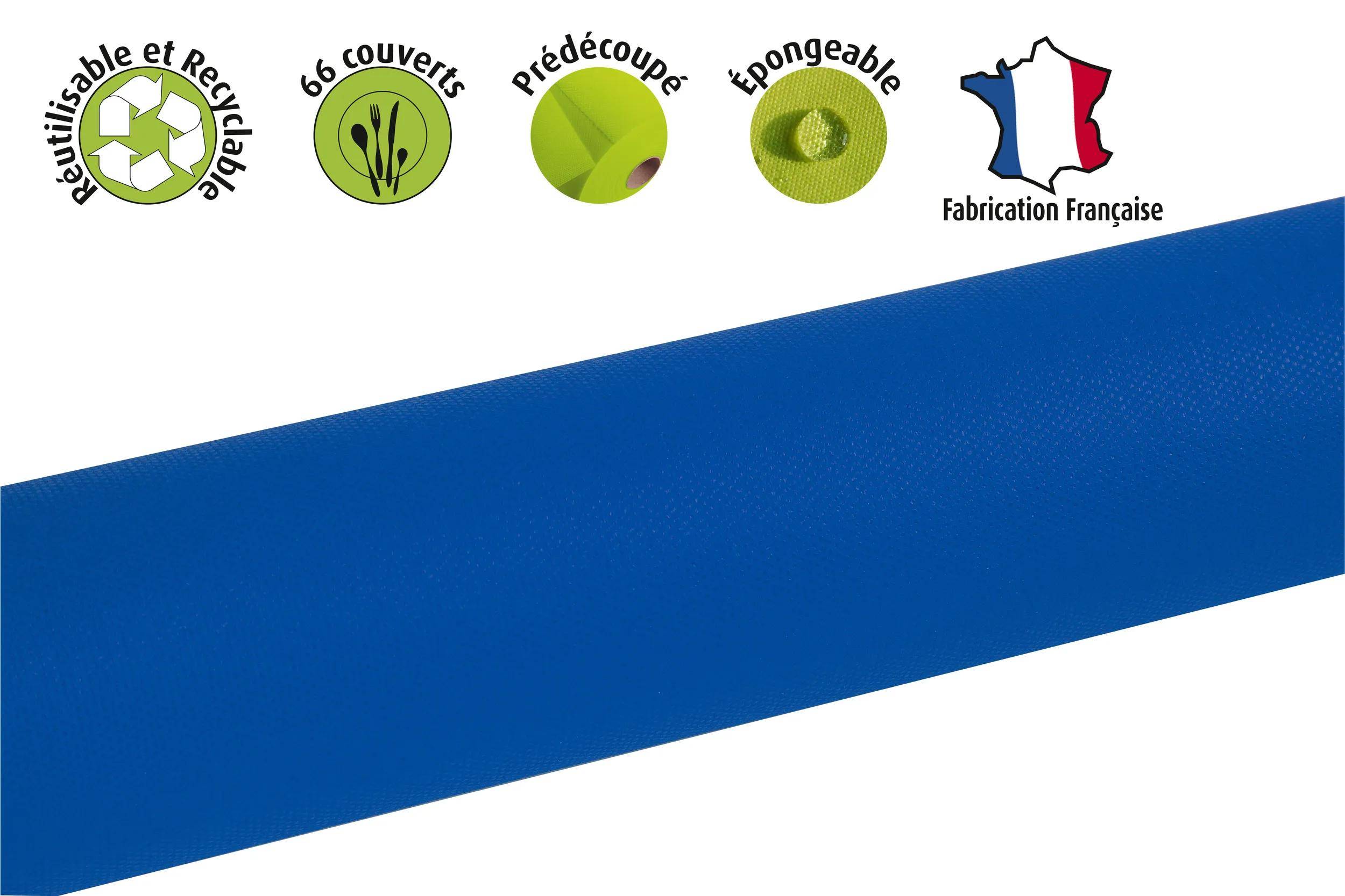 Pronappe 4x Tischdecke auf Rolle, Spunbond, 1,20x20m Marineblau R782046I