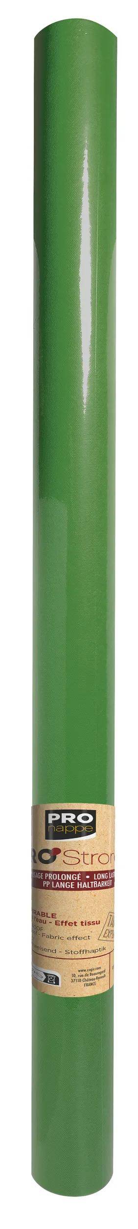 Eine Nahaufnahme eines schlichten, grünen, zylindrischen Objekts mit glatter Oberfläche.