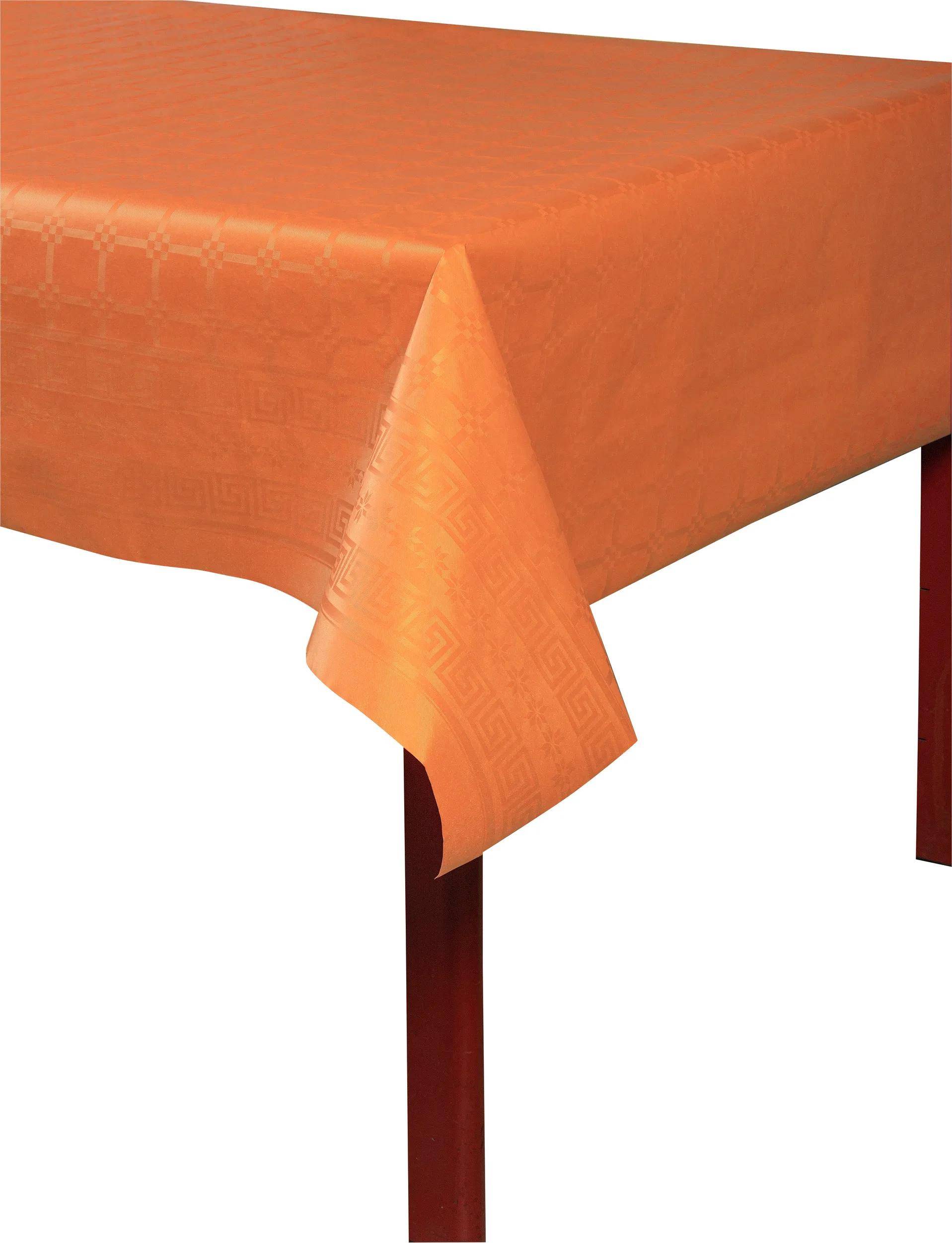 Pronappe 6x Papiertischdecke auf Rolle Damastprägung 1,18x25m Orange R482512I