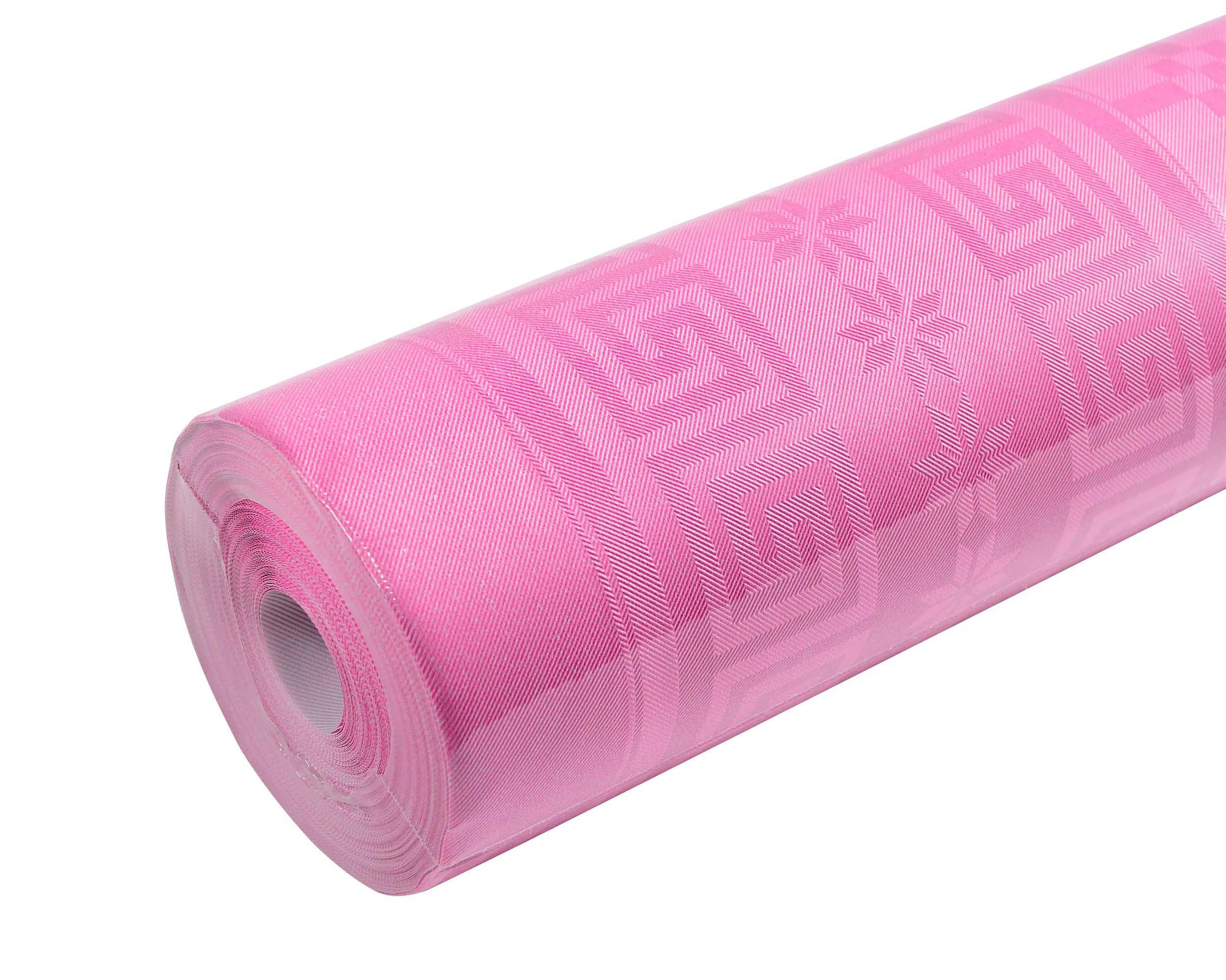 Pronappe 12x Papiertischdecke auf Rolle mit Damastprägung 1,18x6m Pink R480614I