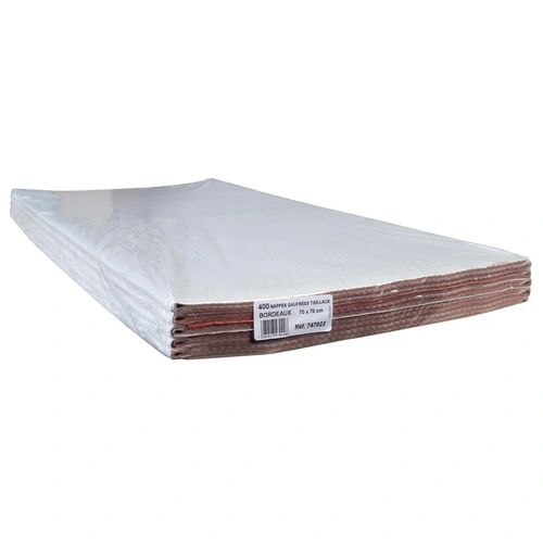 Pronappe Papiertischdecken, Pack 400 St 70x70cm Bordeauxrot 747022I Pronappe Papiertischdecken, Pack 400 St 70x70cm Bordeauxrot 747022I