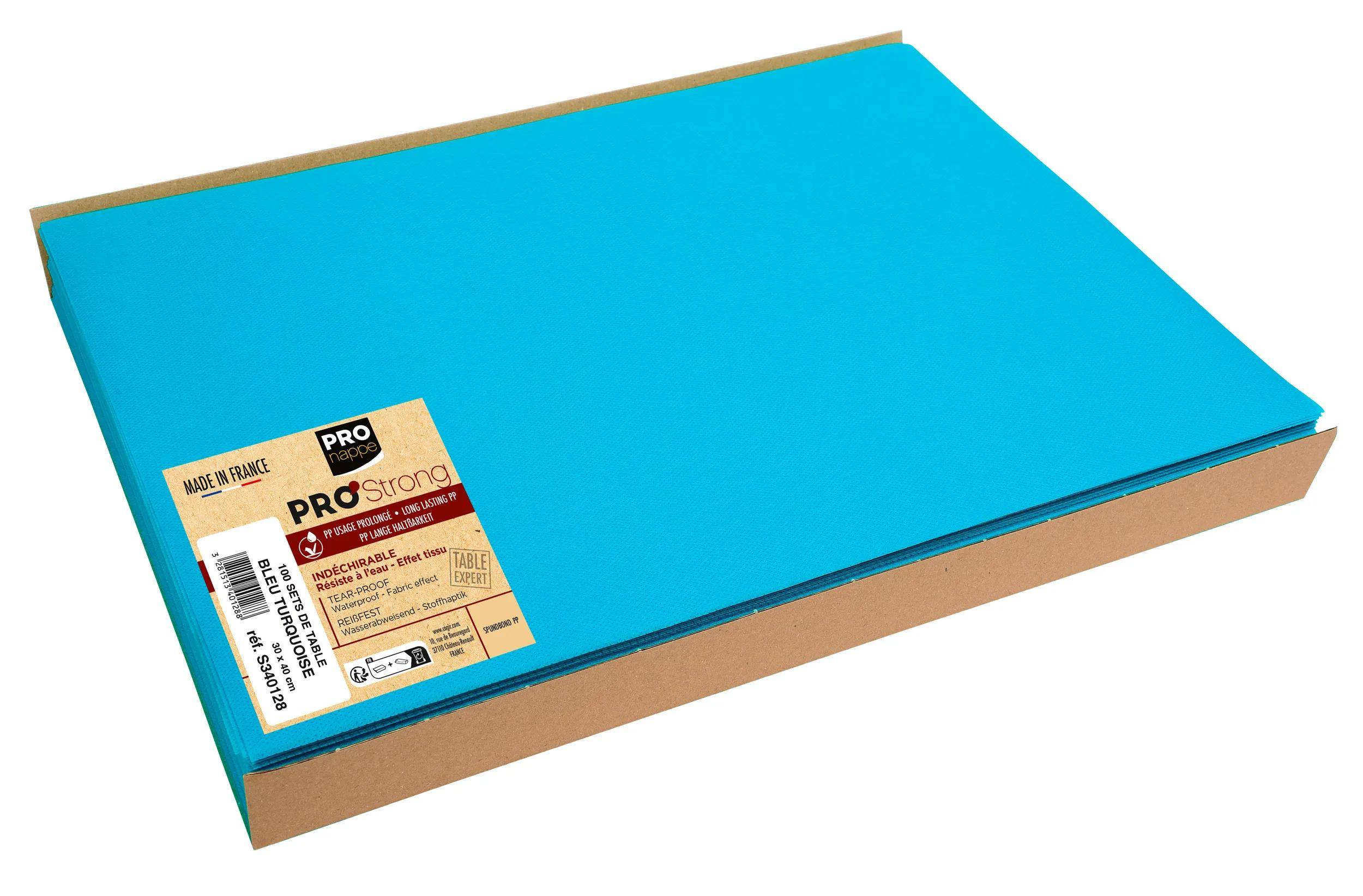 Ein Stapel blauen Papiers mit der Bezeichnung 