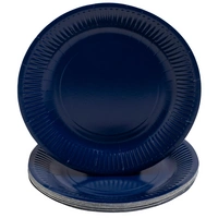 Pronappe 25x Runde Pappteller, 20 St Ø 23 cm 100% plastikfrei Marineblau 79212I Pronappe 25x Runde Pappteller, 20 St Ø 23 cm 100% plastikfrei Marineblau 79212I