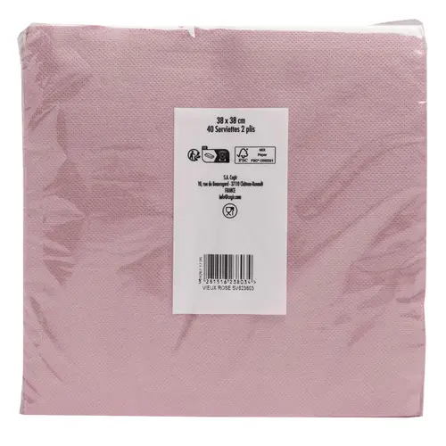 Pronappe 30x Pack 40 Servietten Tissue, 2-lagig 38x38cm Altrosa SV623803I Pronappe 30x Pack 40 Servietten Tissue, 2-lagig 38x38cm Altrosa SV623803I
